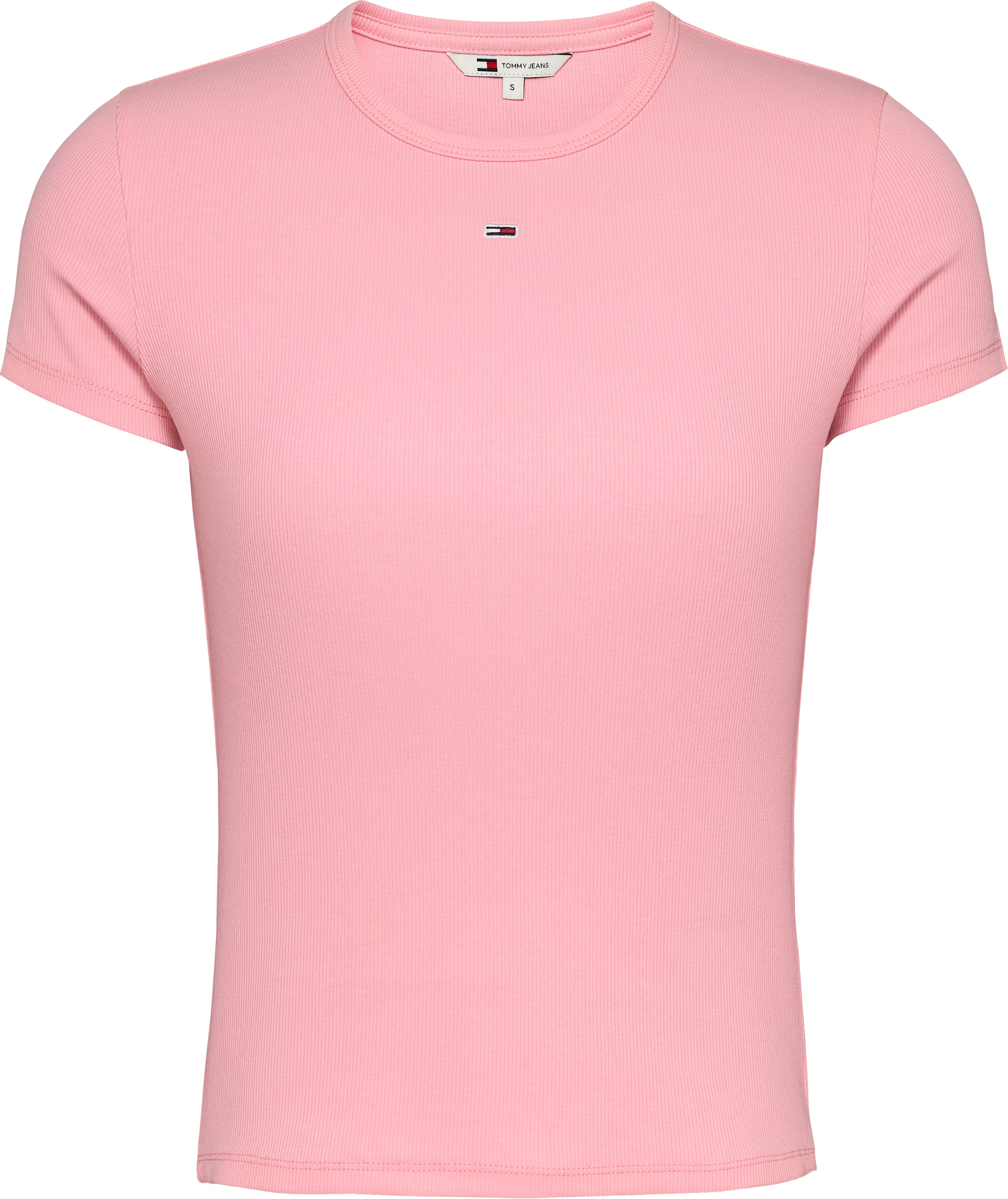 Tommy Jeans T-Shirt »TJW SLIM ESSENTIAL RIB SS«, mit gerippter Struktur