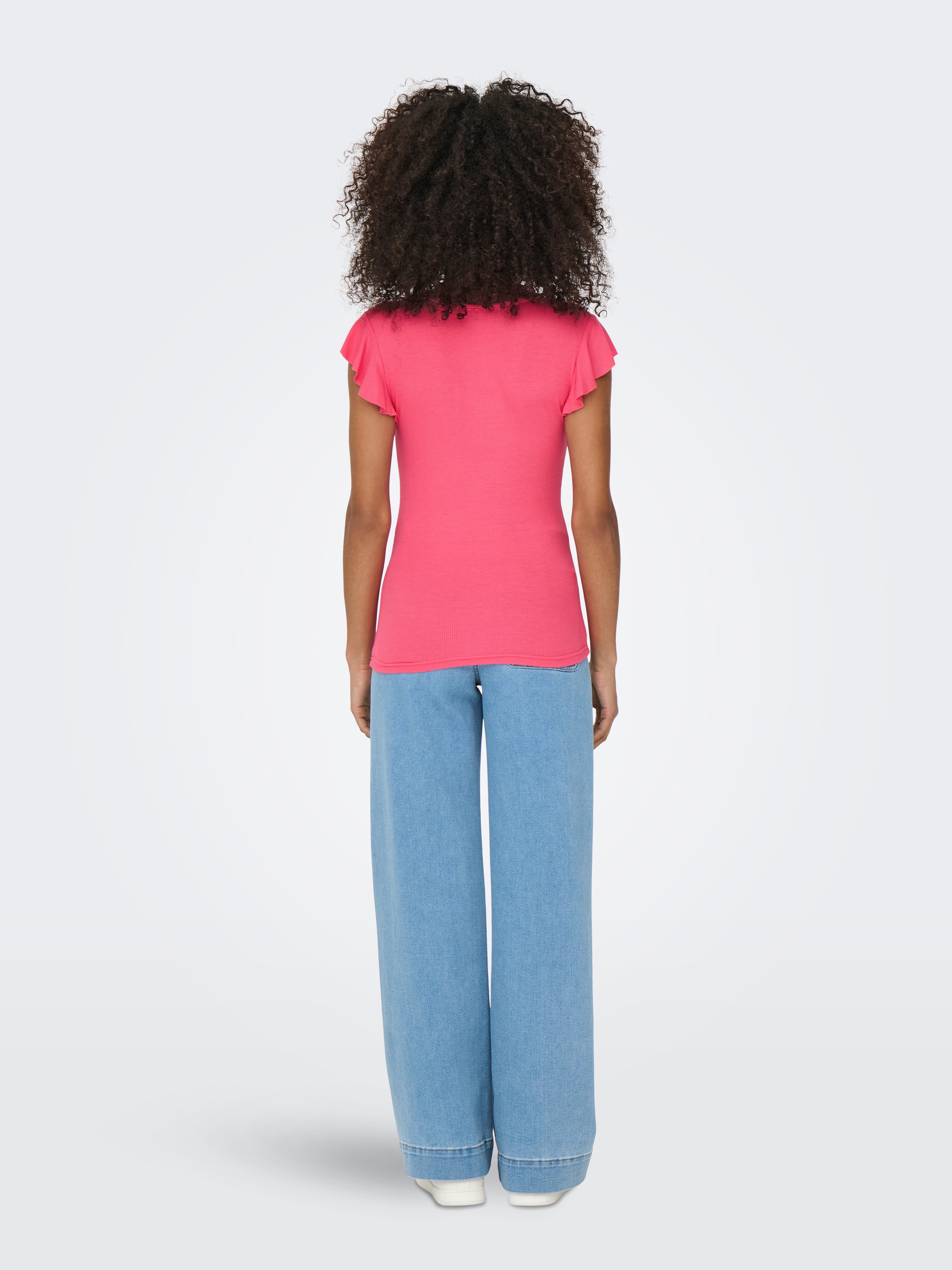 ONLY V-Shirt »ONLBELIA S/L TOP JRS NOOS«