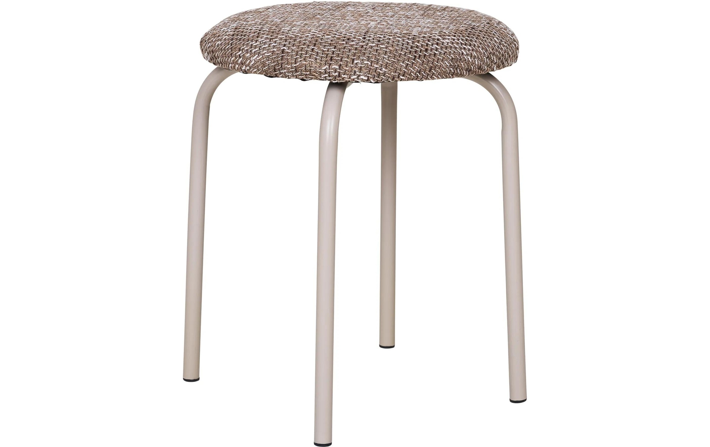 Image of House Nordic Hocker "Asmara Stahl" 1 Stk. tlg.