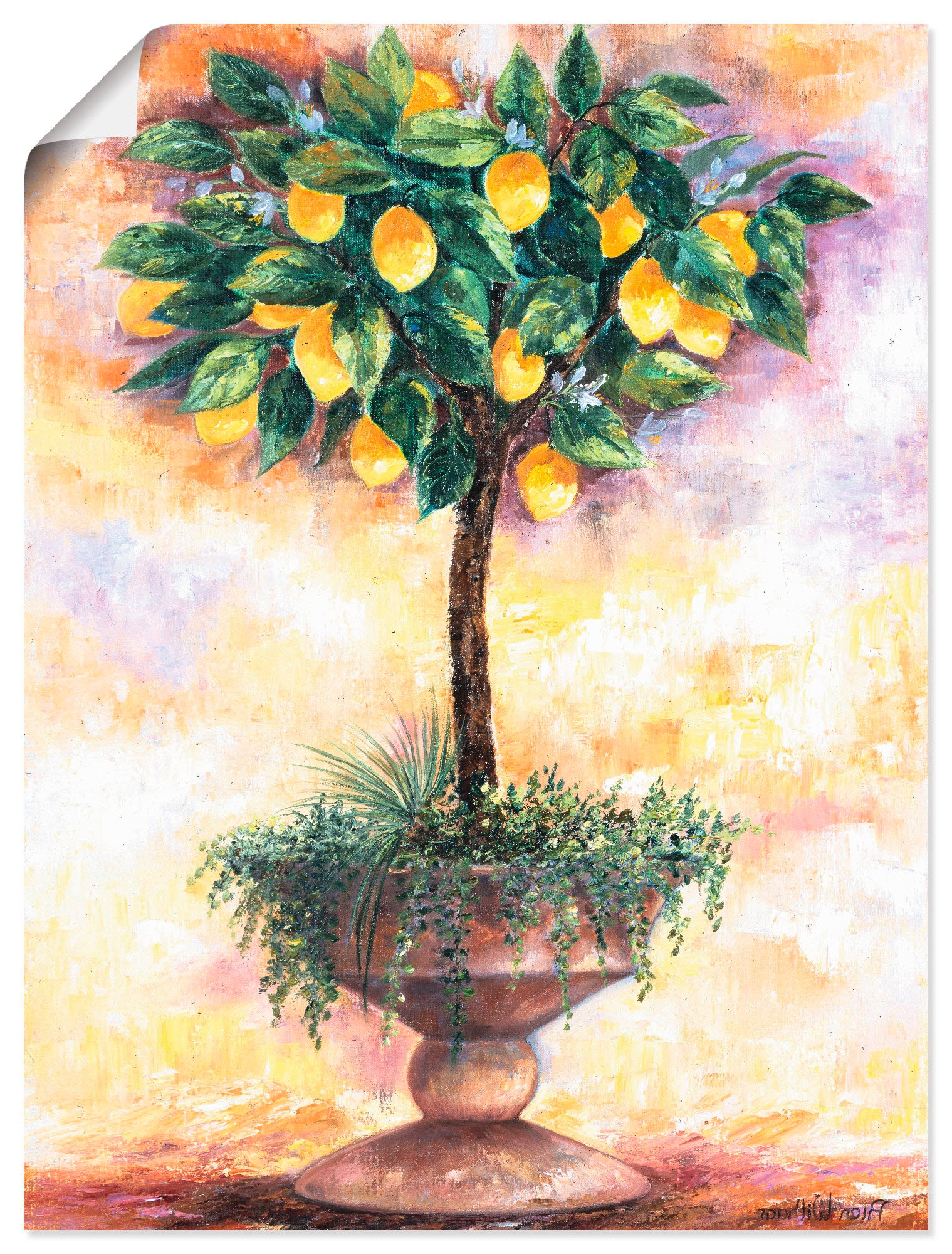 Artland Wandbild »Zitronenbaum«, Bäume, (1 St.), als Leinwandbild,  Wandaufkleber oder Poster in versch. Grössen günstig kaufen