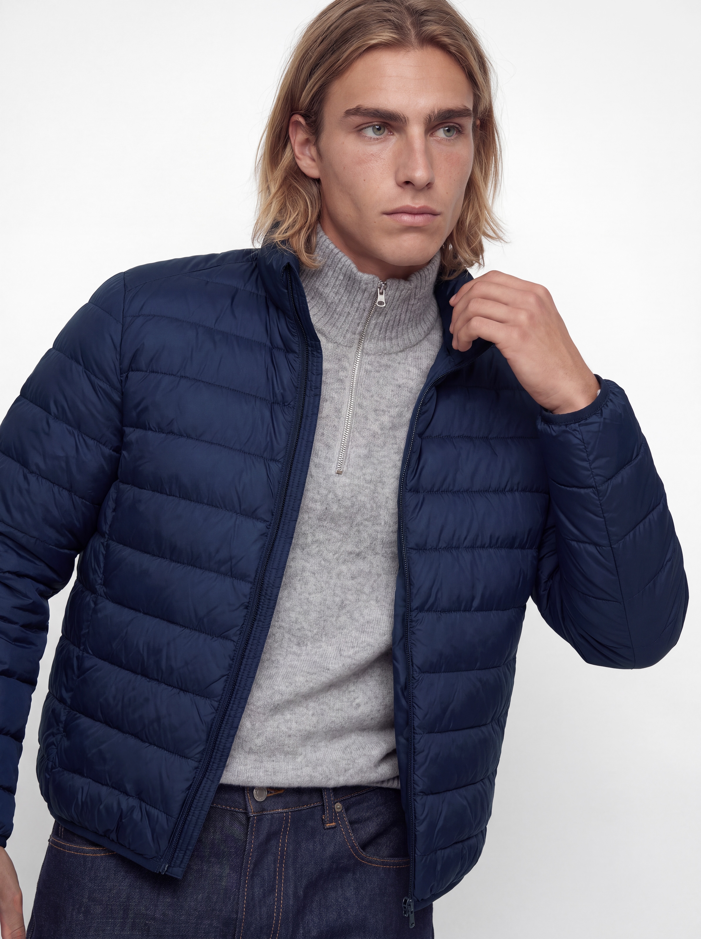 Jack & Jones Steppjacke »JJEBERG LIGHT DOWN COLLAR PUFFER NOOS« Kunstfaser, regular fit