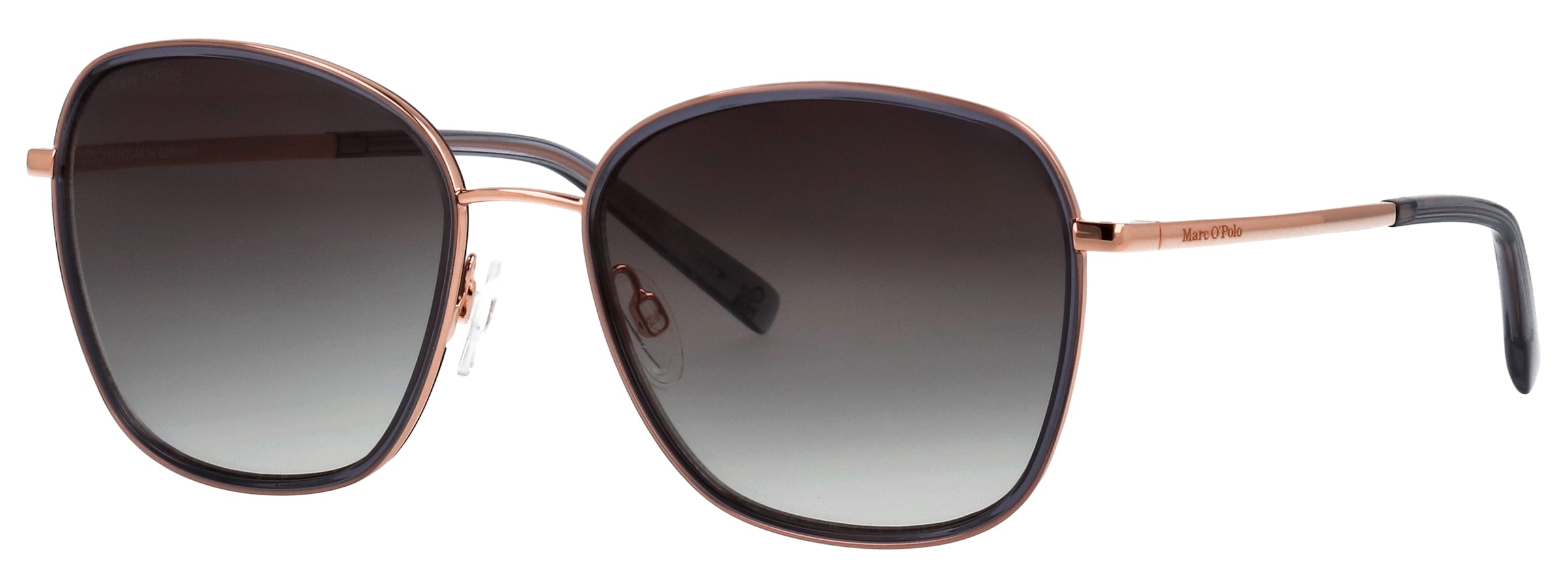 Image of Marc OPolo Sonnenbrille "Modell 508000" Form Butterfly, Logoschriftzug auf Bügel, Kombifassung