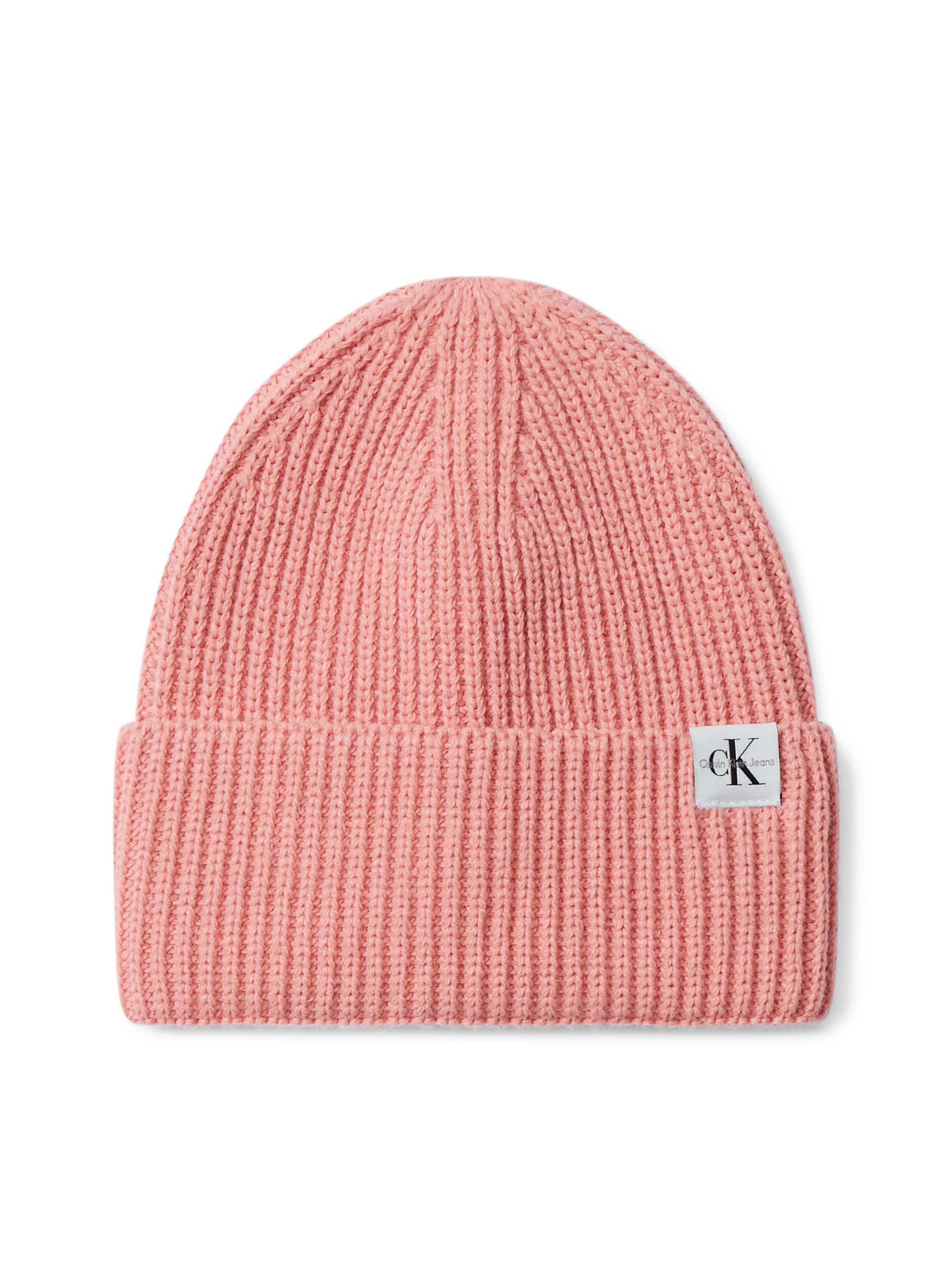 Image of Calvin Klein Jeans Beanie "Monogram Rib Beanie" mit Logopatch
