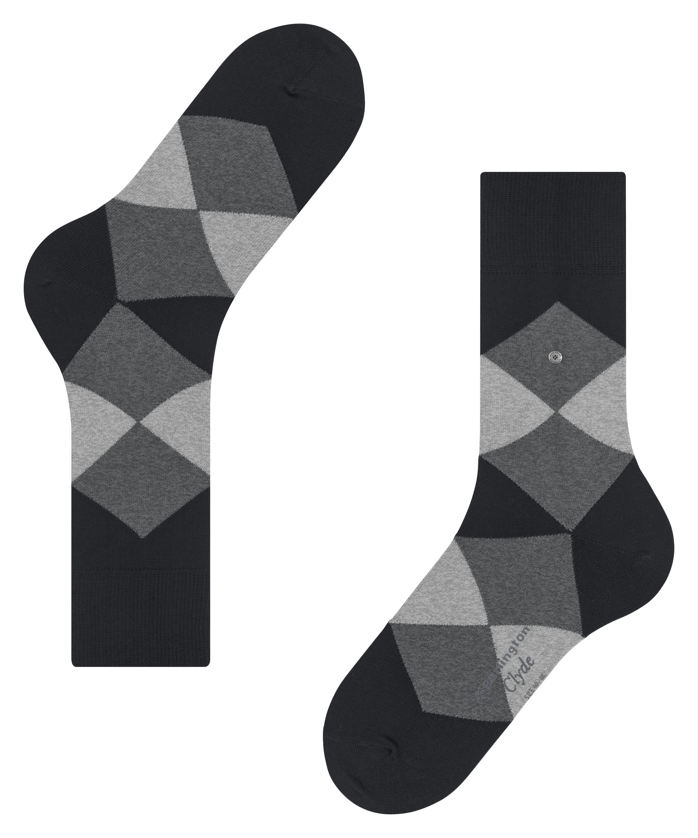 Burlington Chaussettes »Clyde« Taille unique 40-46, motif Argyle moderne, clip Burlington