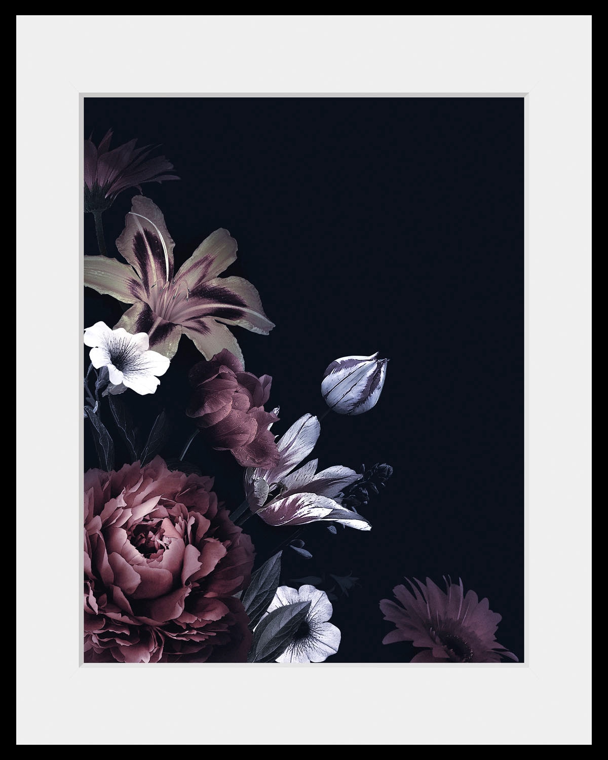 queence Bild »Luise« Blumen | Foto | Pflanzen | Pflanzenbilder 1 Stk. tlg. HD Premium Poster-Druck inkl. Holzrahmen