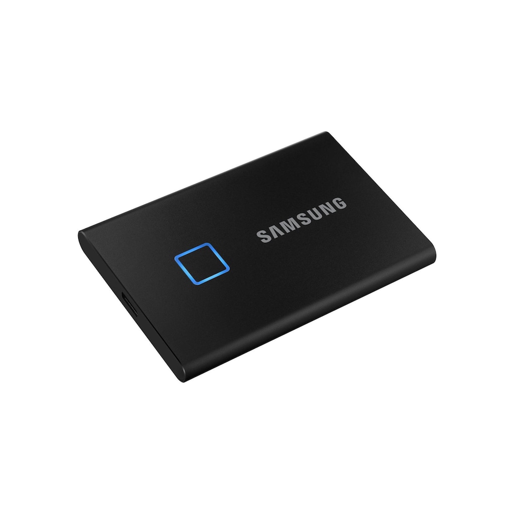 Samsung externe SSD »Portable T7, 2 TB, Touch Black, USB 3.2 Gen 2«