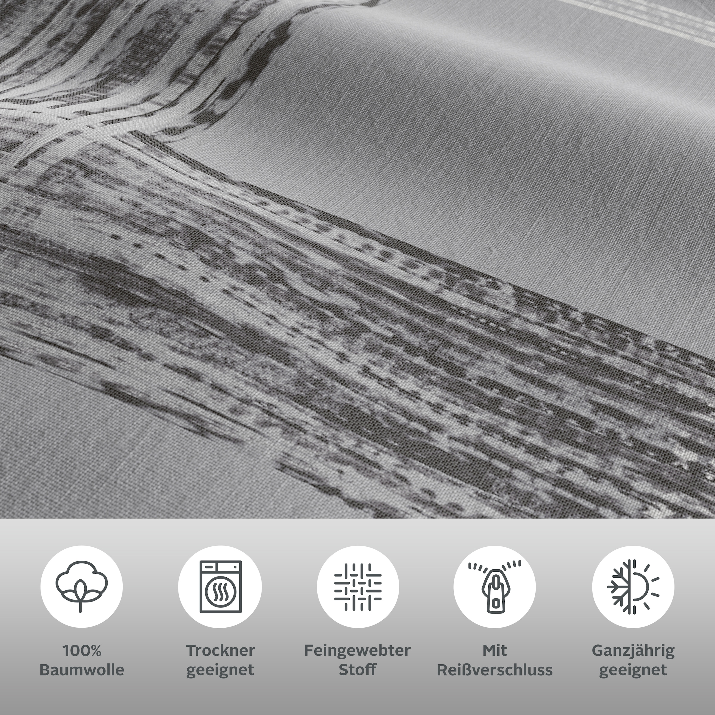 Bruno Banani Wendebettwäsche »Tova« 2 Stk. in Gr. 135x200 oder 155x220 cm, 100% Baumwolle, Karo-Design