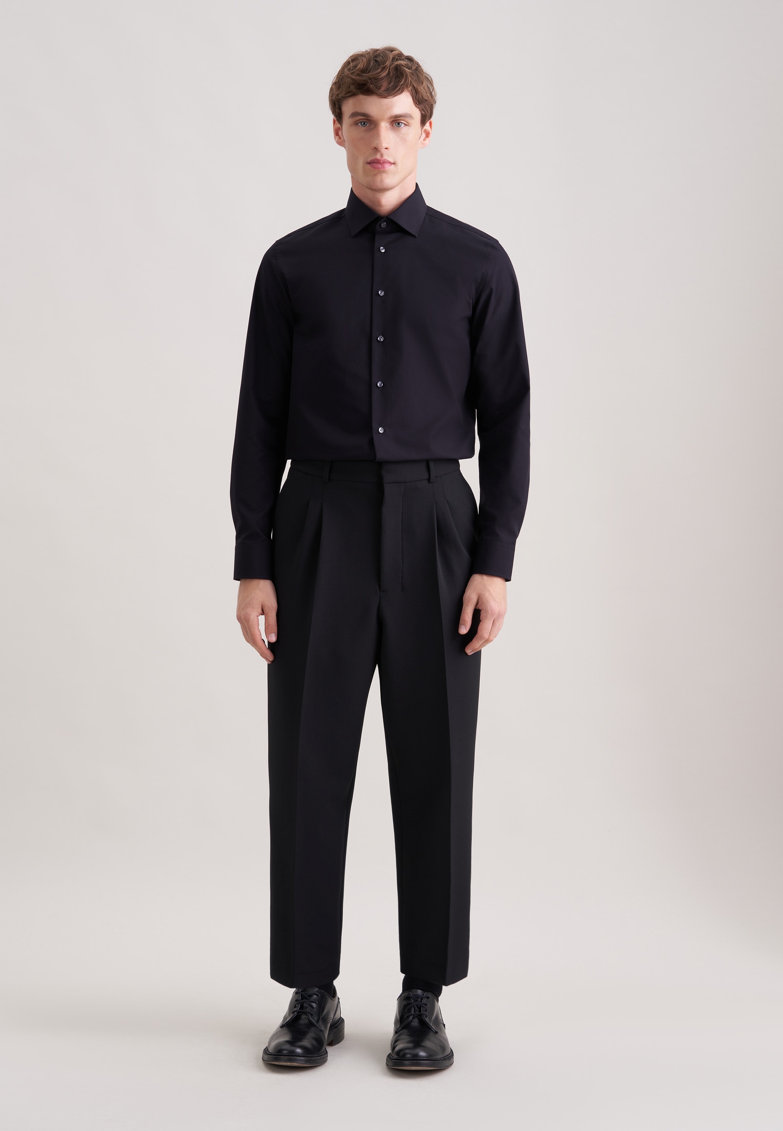 seidensticker Chemise d'affaires »Schwarze Rose« Slim 1/1 Kentkragen Uni