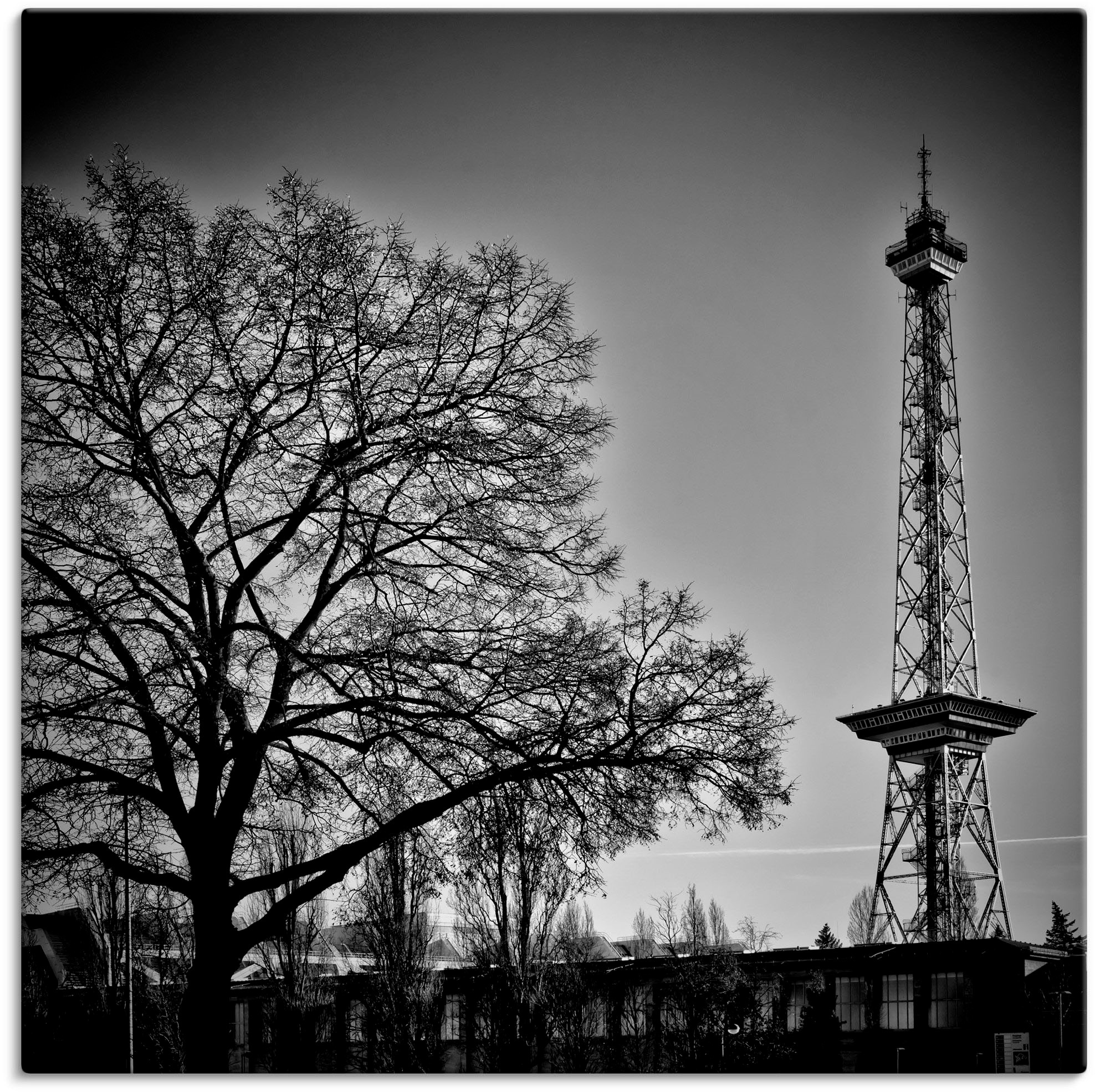 Image of Artland Leinwandbild "Berlin Funkturm" Gebäude 1 Stk. tlg. auf Holzrahmen gespannt