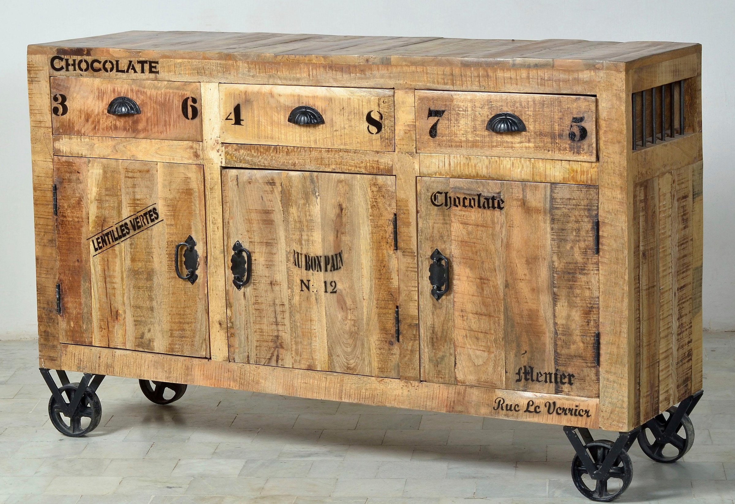 SIT Sideboard »Rustic«, im Factory Design, Breite 140 cm, Shabby Chic, Vintage