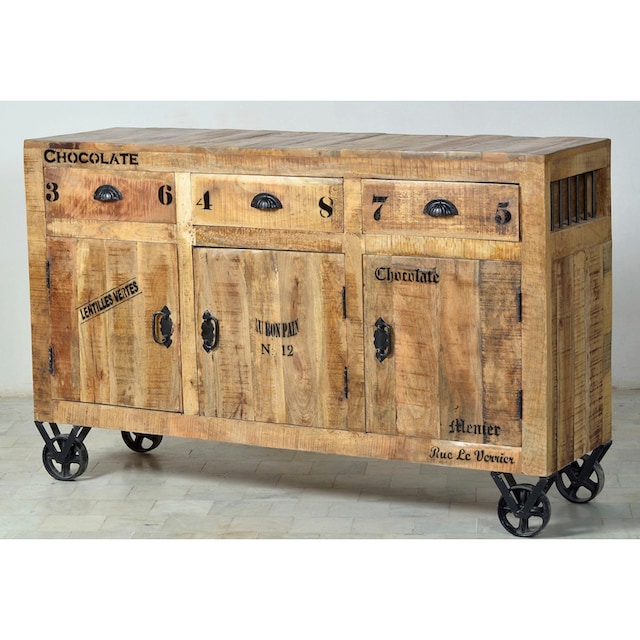 SIT Sideboard »Rustic«, im Factory Design, Breite 140 cm, Shabby Chic,  Vintage versandkostenfrei auf