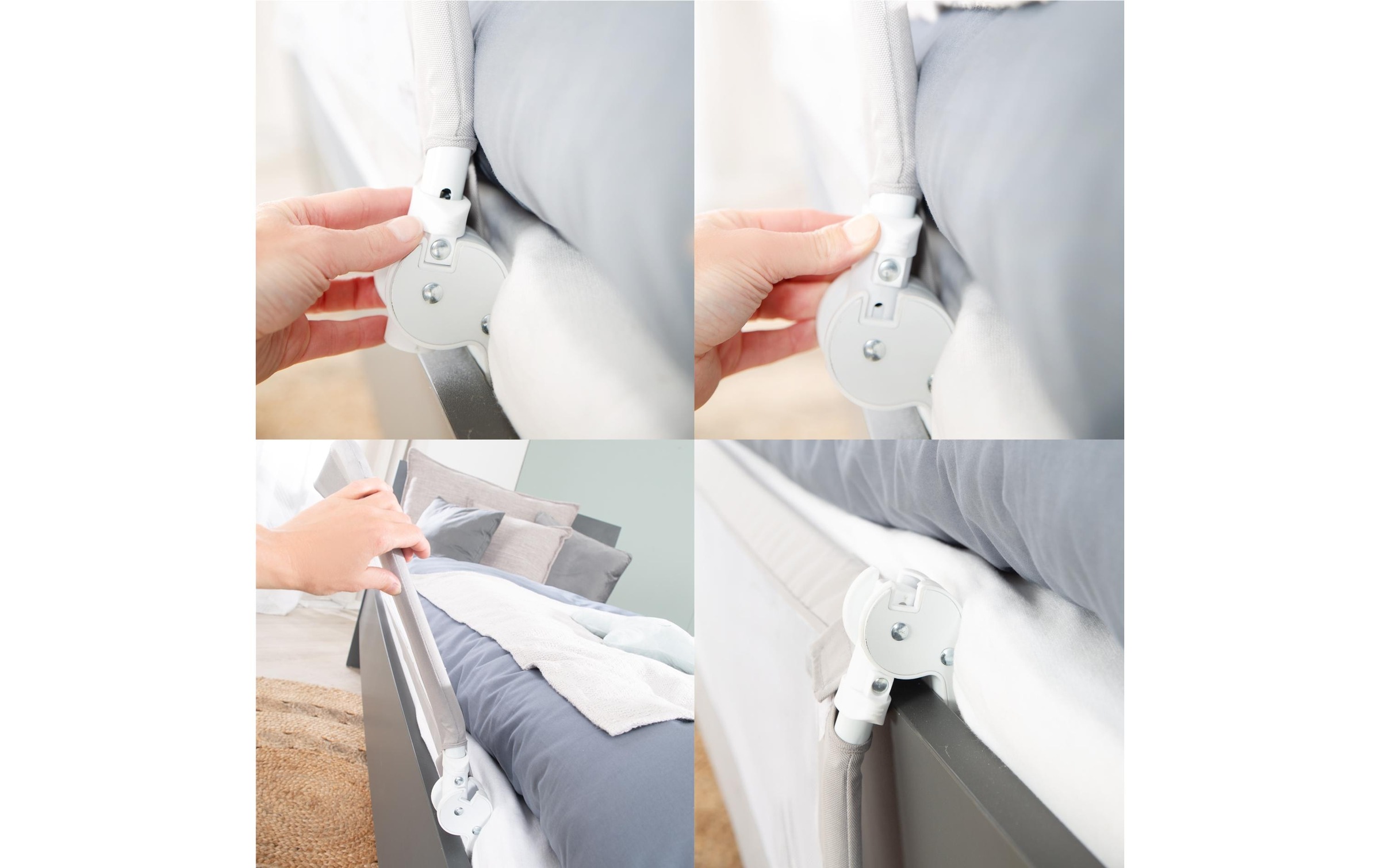 roba® Bettschutzgitter »Klipp-Klapp Taupe 135 cm«