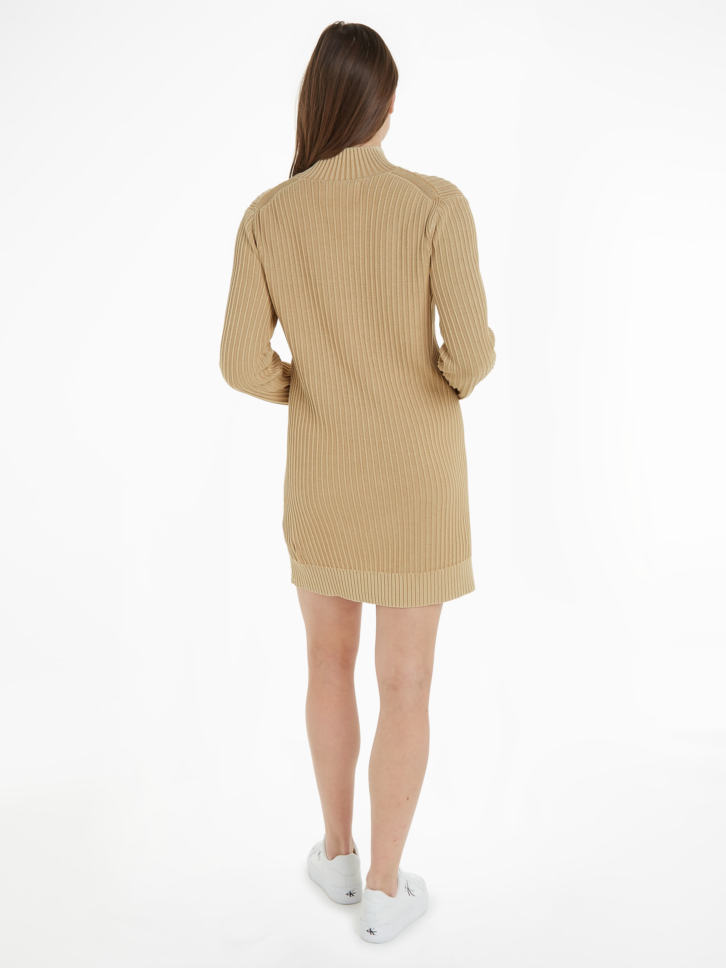 Calvin Klein Jeans Strickkleid »WASHED MONOLOGO SWEATER DRESS«