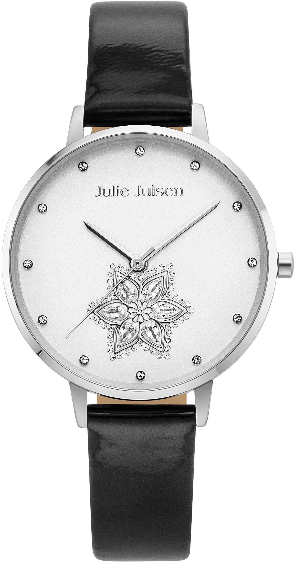 Image of Julie Julsen Quarzuhr »Drop Flower Black Silver, JJW1174SL-1« bei Ackermann Versand Schweiz