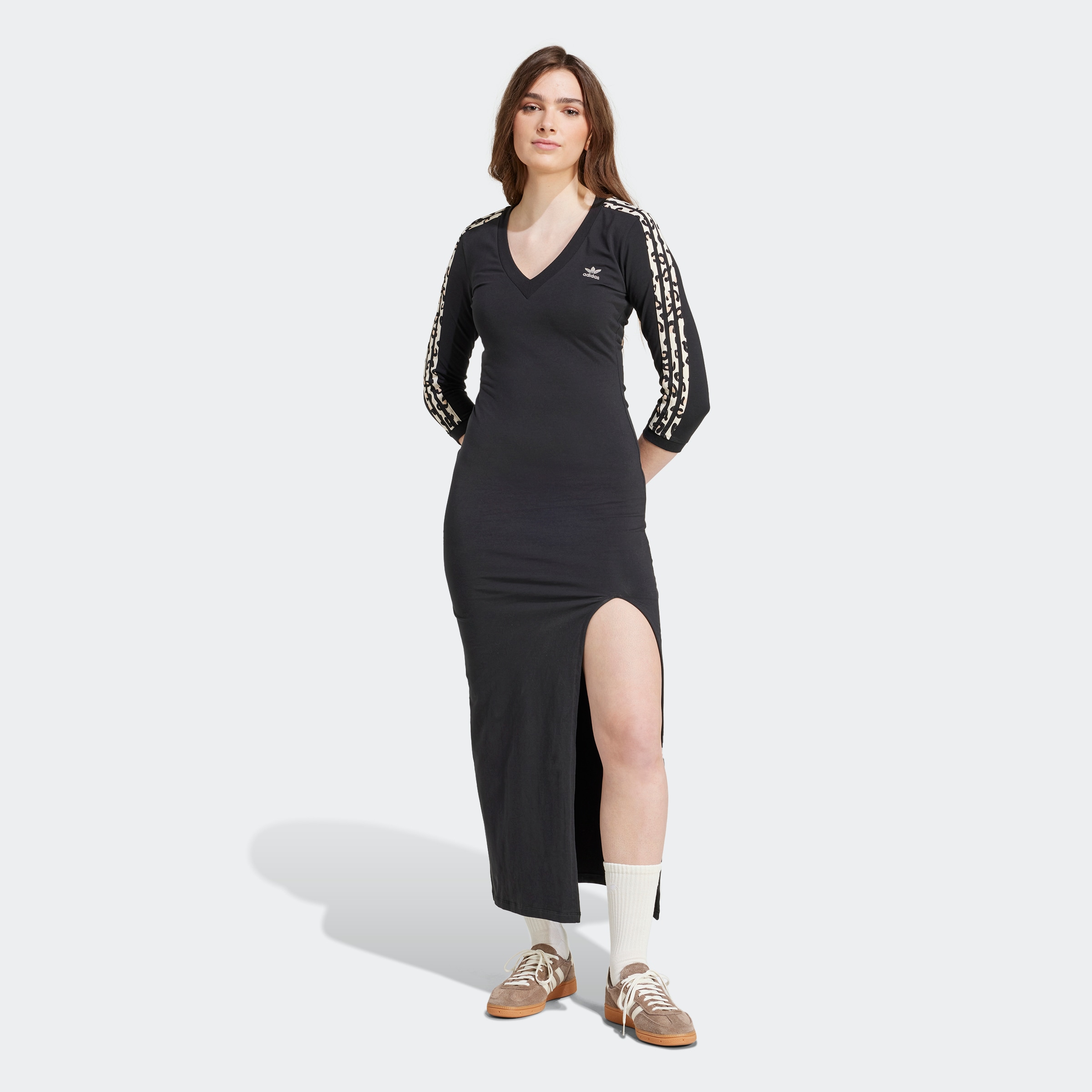 adidas Originals Shirtkleid »LEO MAXI DRESS«, (1 tlg.)