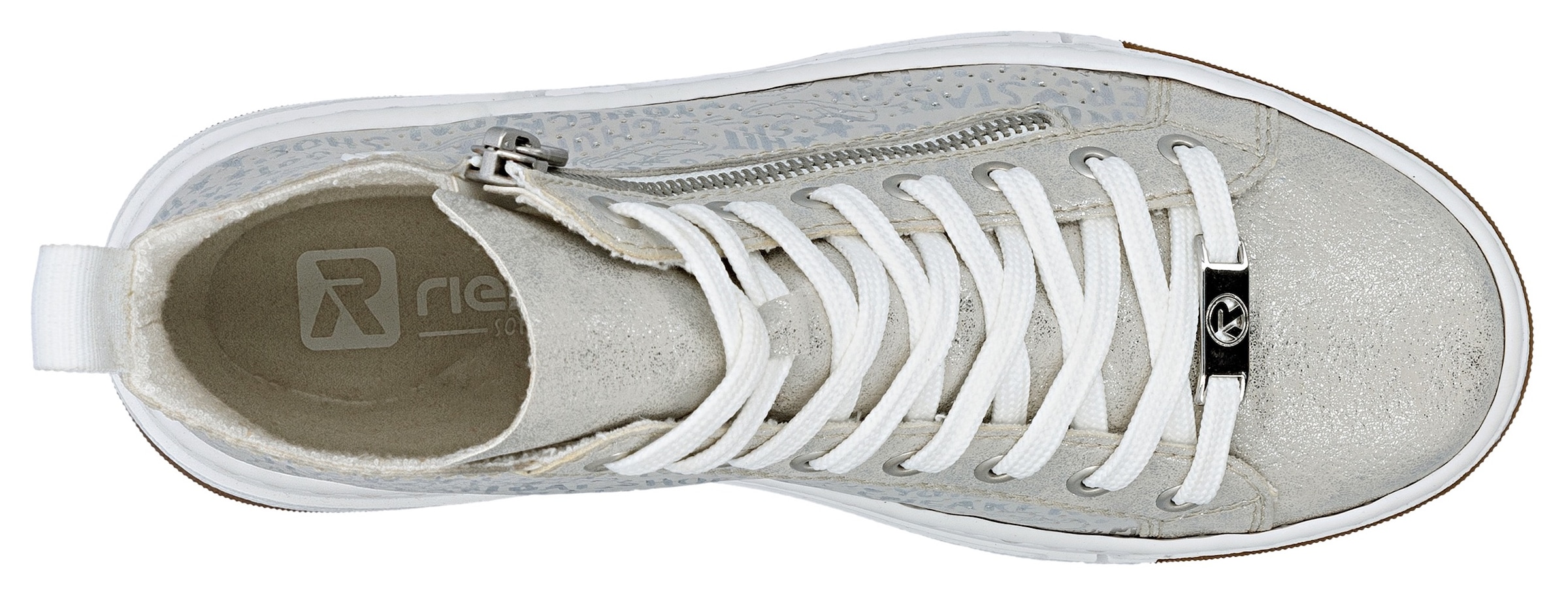 Rieker Sneakers  High Top-Sneaker, Freizeitschuh, Schnürschuh mit Plateausohle