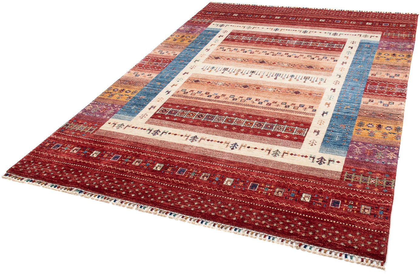 Image of morgenland Orientteppich »Ziegler - 249 x 171 cm - dunkelrot«, rechteckig, 6 mm Höhe, Wohnzimmer, Handgeknüpft, Einzelstück mit Zertifikat bei Ackermann Versand Schweiz