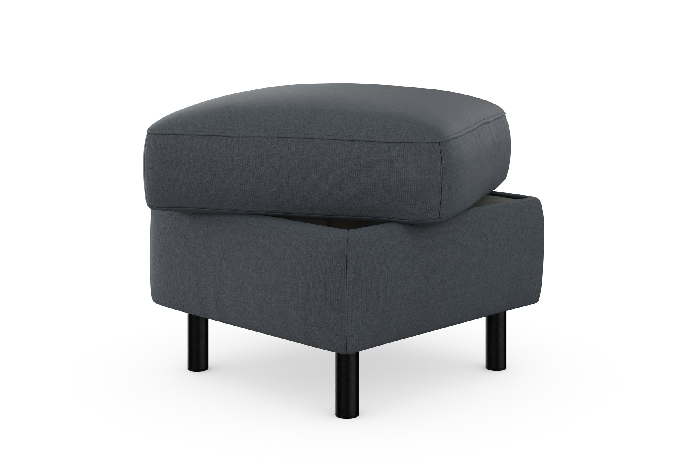 sit&more Stauraumhocker »Sinatra«, Sitzfläche ist abnehmbar, mattschwarze Metallfüsse