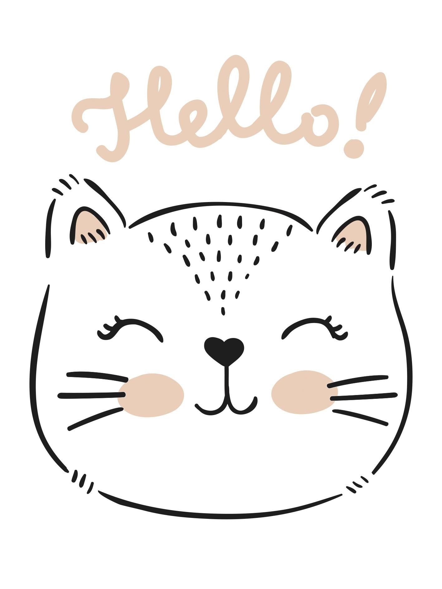 Image of Lüttenhütt Leinwandbild »Hello« bei Ackermann Versand Schweiz