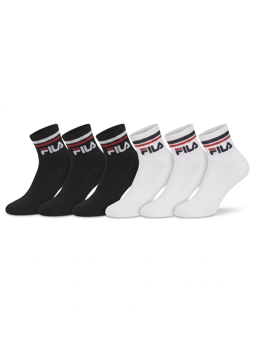 Fila Kurzsocken »UNISEX QUARTER PLAIN SOCKS« 6 Paar,  mit Logo-Schriftzug