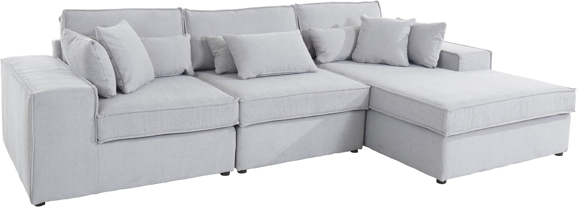 RAUM.ID Ecksofa »Florid L-Form«, 3 Teile, bestehend aus Modulen, viele Bezugsqualitäten, auch in Cord