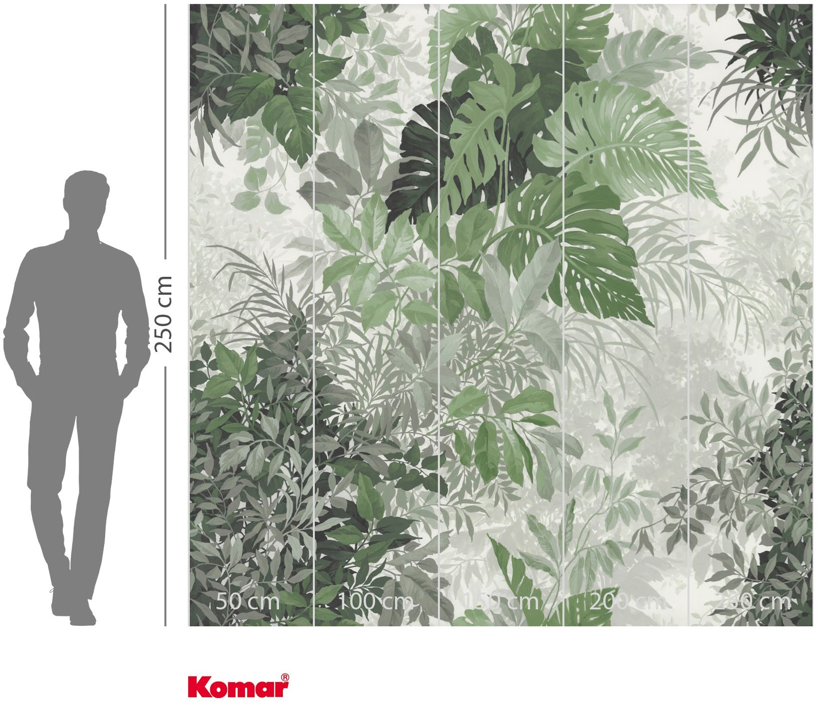 Komar Fototapete »Vlies Fototapete - Buissons - Grösse 250 x 250 cm« Motiv | bedruckt glatt