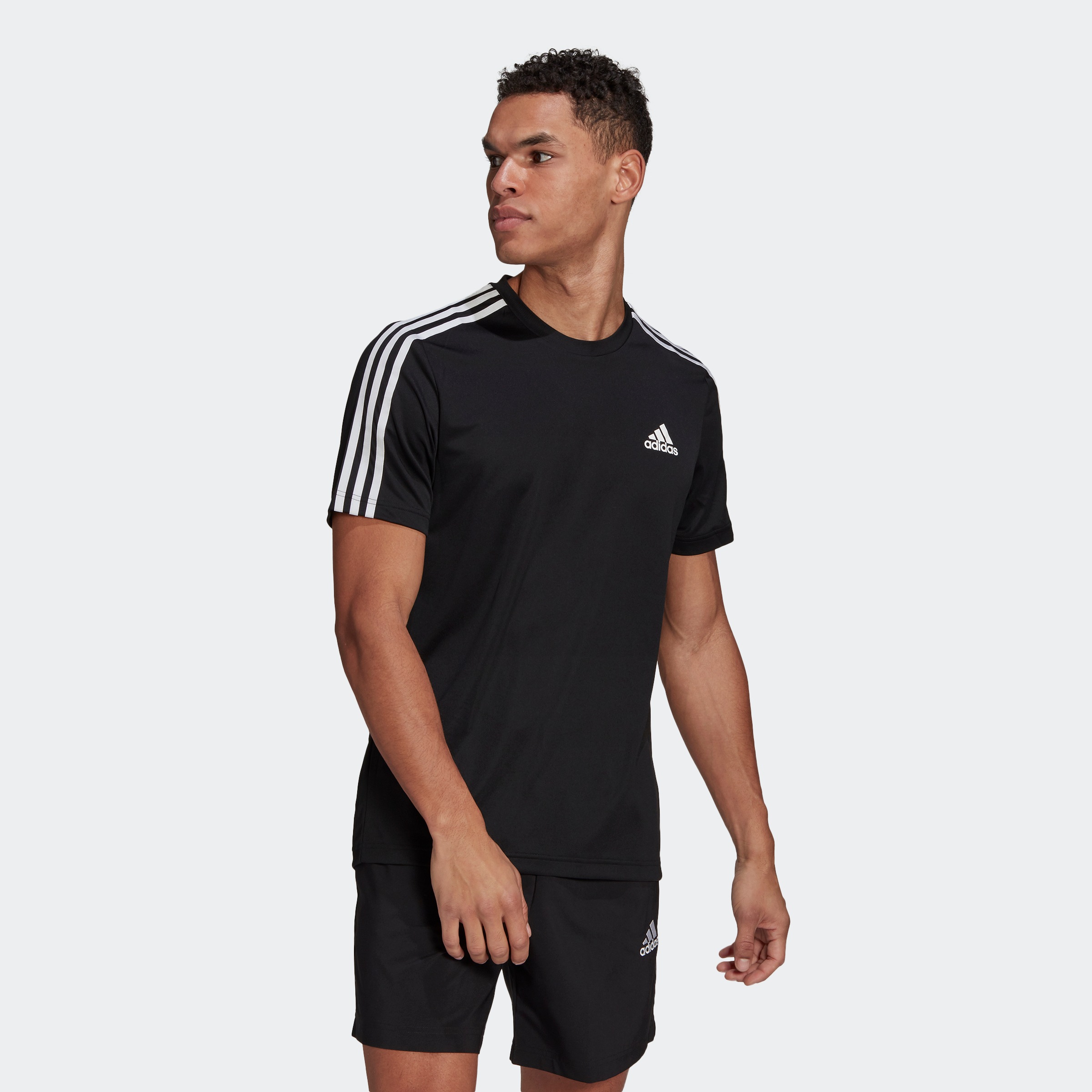 Image of adidas Performance T-Shirt »AEROREADY DESIGNED TO MOVE SPORT 3-STREIFEN« bei Ackermann Versand Schweiz