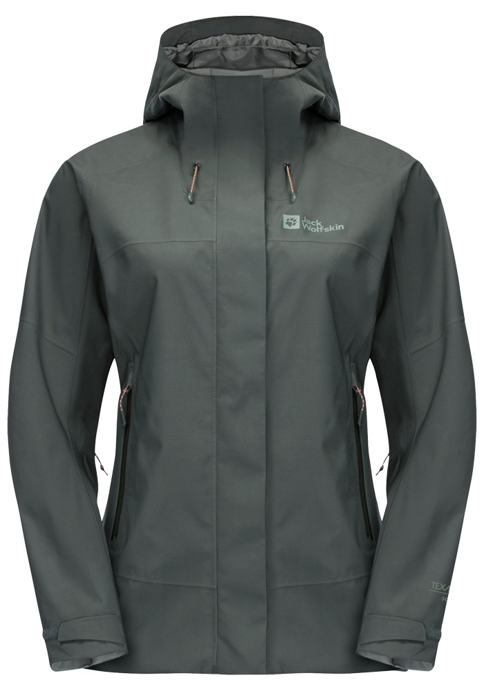 Jack Wolfskin Outdoorjacke »KAMMWEG 2L JKT W« mit Kapuze