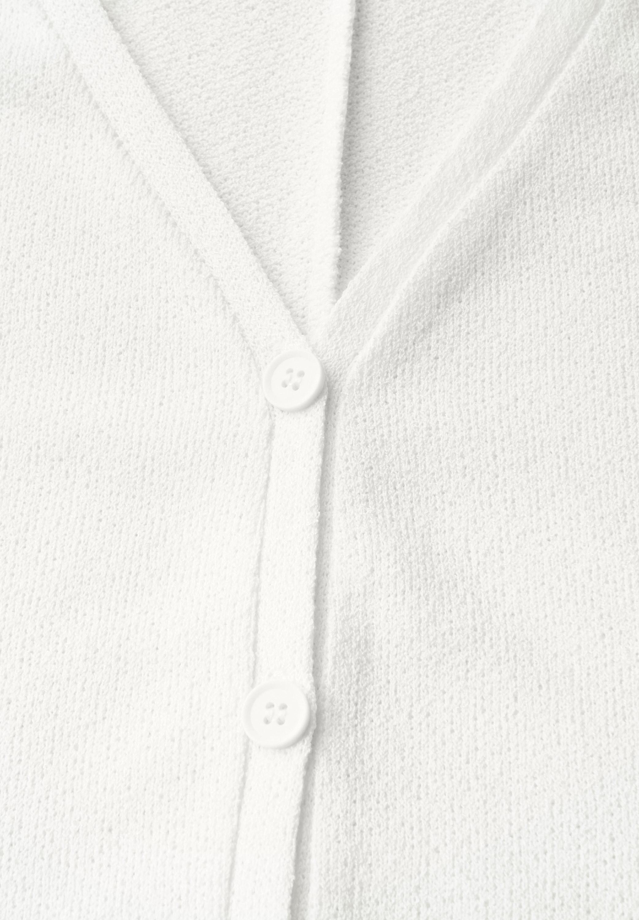 STREET ONE Strickjacke, im Strick-Look und mit V-Ausschnitt