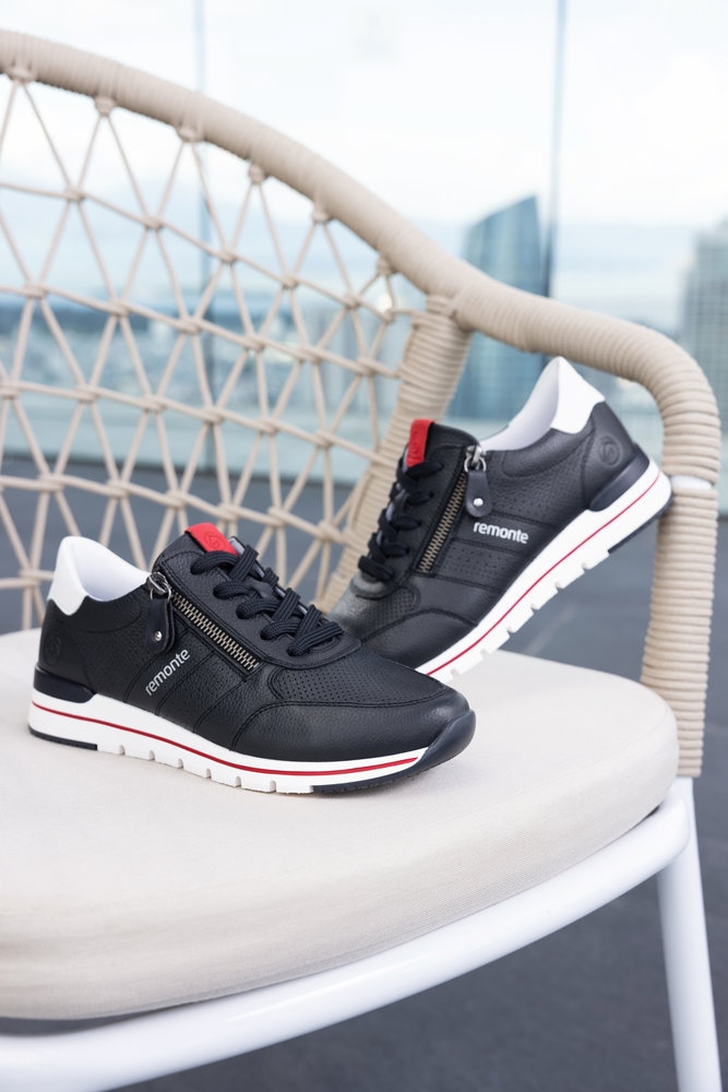 Remonte Keilsneaker  mit gepolstertem Fussbett, Freizeitschuh, Halbschuh, Schnürschuh