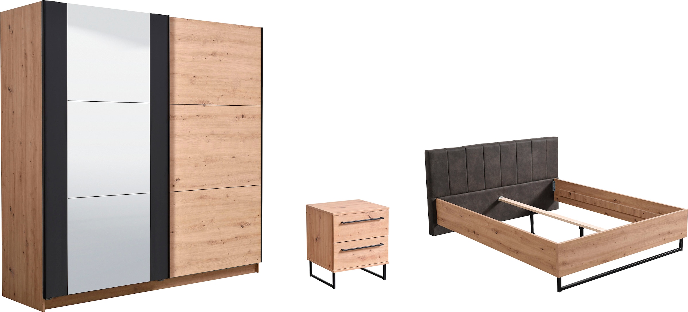 INOSIGN Schlafzimmer-Set »Sardinia« Set, 4 Stk. tlg. aus FSC-zertifiziertem Holzwerkstoff, Made in Europe