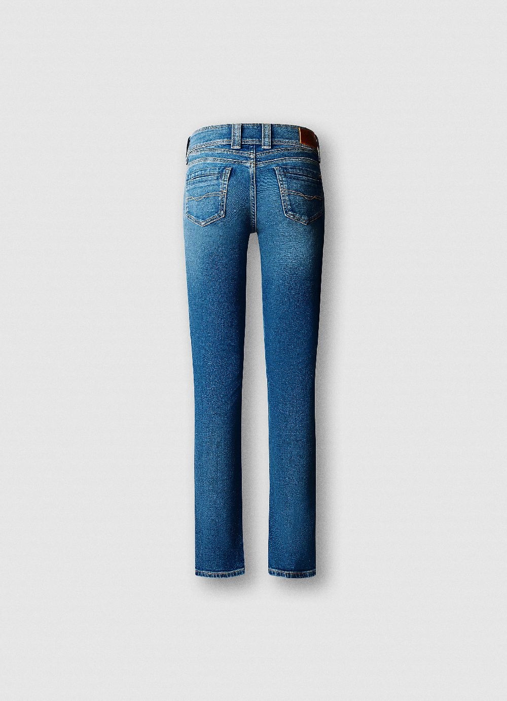 Pepe Jeans Straight-Jeans »SLIM JEANS MW GEN« mit doppeltem Knopfverschluss