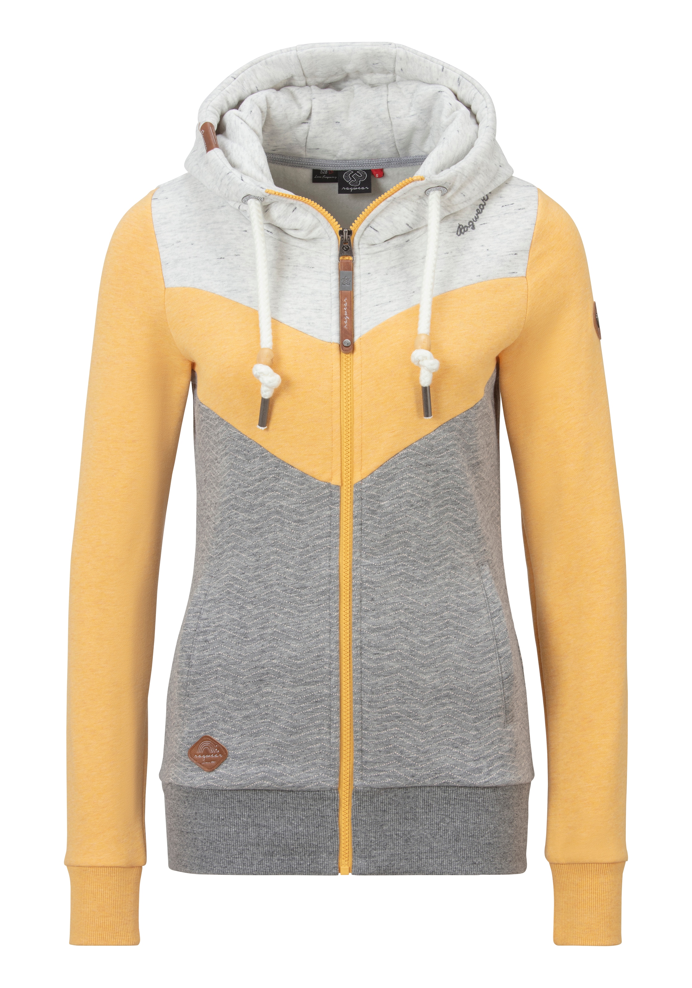 Ragwear Sweatjacke »TREGA ZIP O«, im Colorblocking-Design