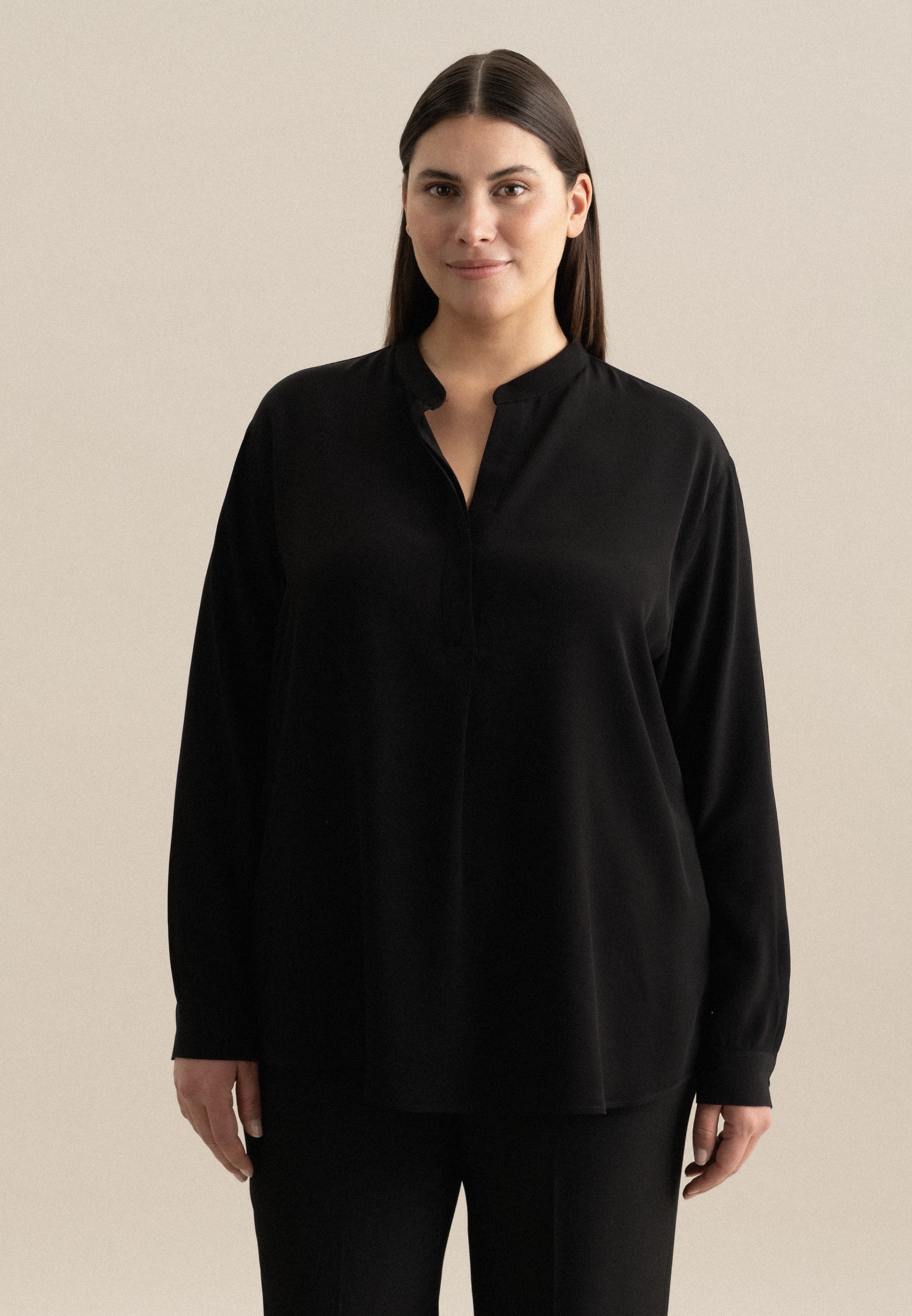 seidensticker Klassische Bluse »Schwarze Rose«, Tunika Uni
