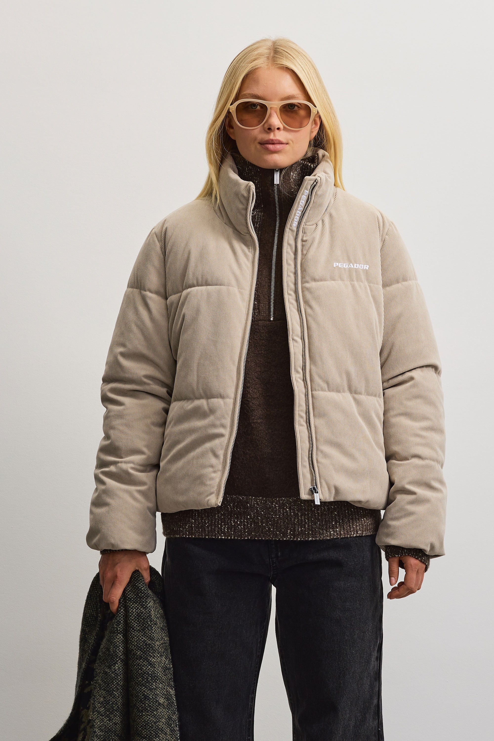 PEGADOR Veste matelassée »NARNI CORD PUFFER JACKET« fibre synthétique, coupe régulière