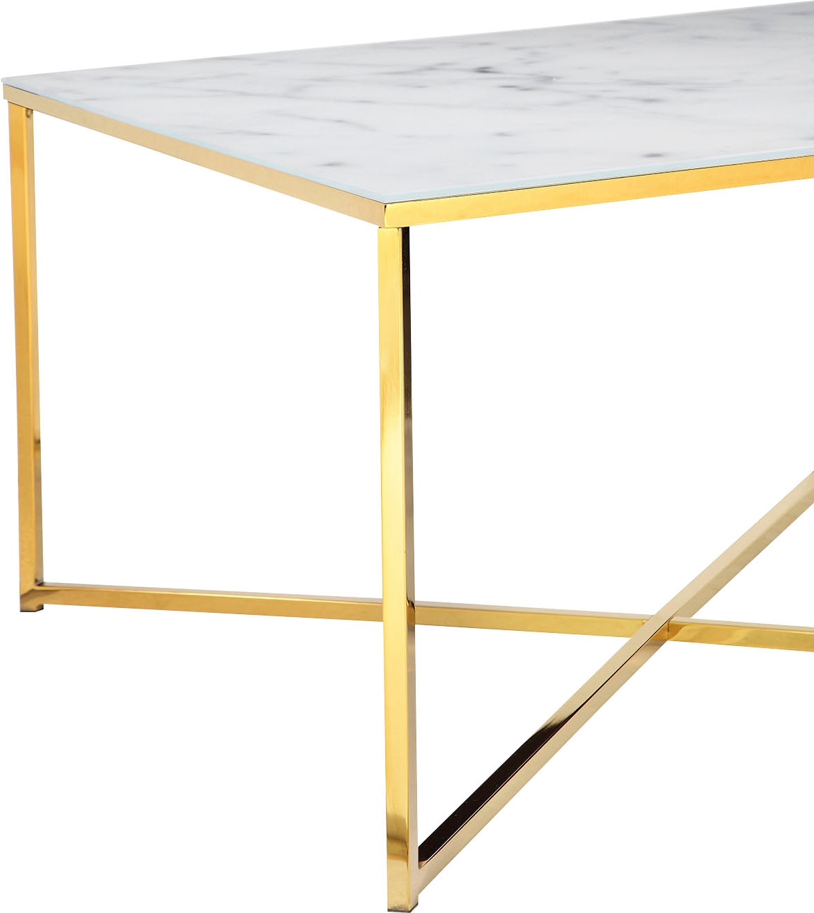 SalesFever Couchtisch, Tischplatte in Marmoroptik