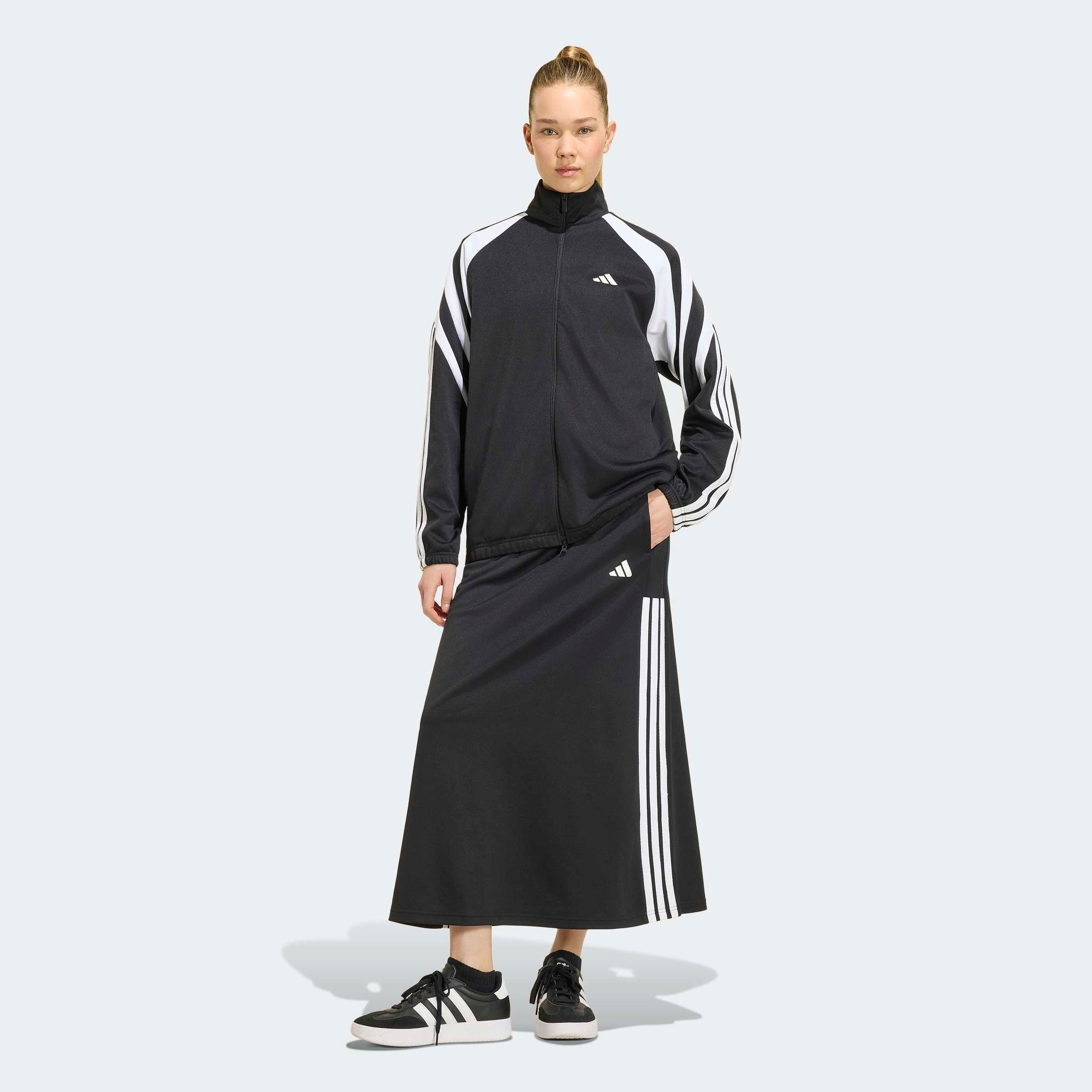 adidas Sportswear Sweatrock »HOUSE OF TIRO LONG SKIRT« sportlicher Stil, für Erwachsene, aus Baumwolle und Polyester