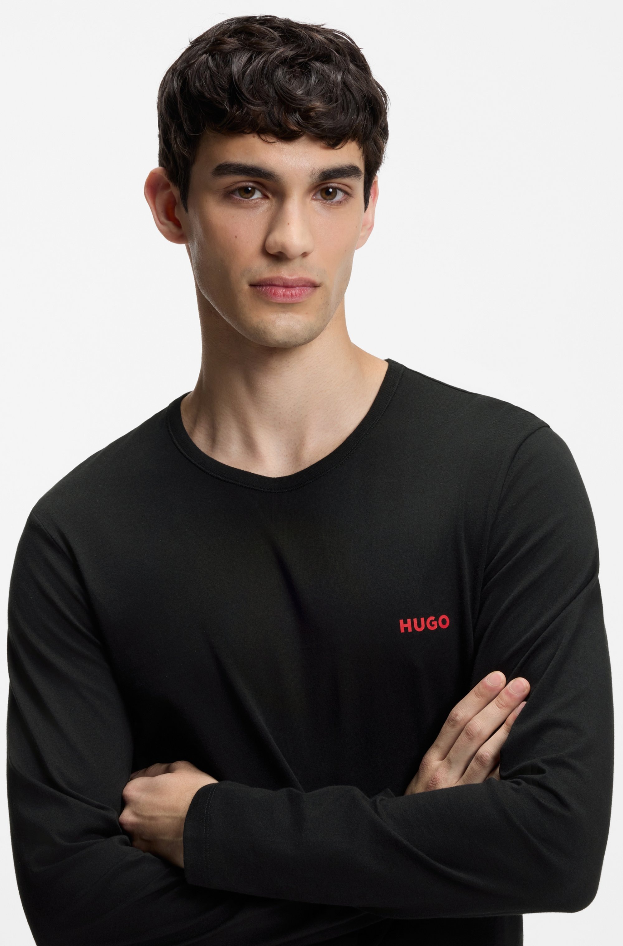 HUGO Underwear T-shirt à manches longues »LS-SHIRT RN TRIPLET« Ensemble, 