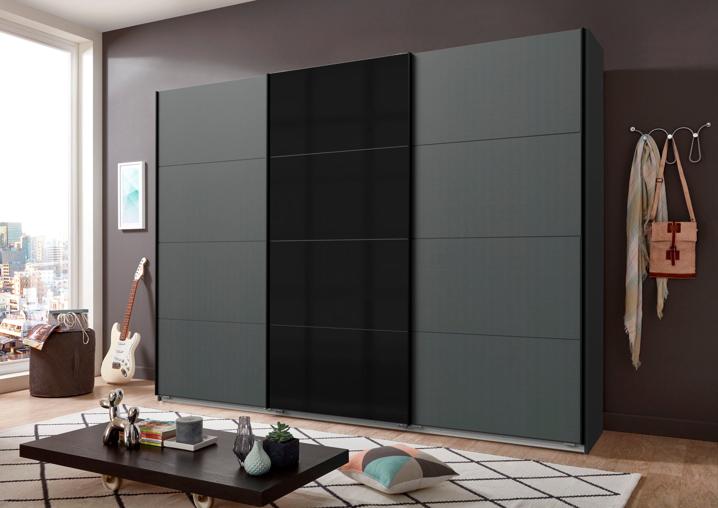 Image of Wimex Schwebetürenschrank »Ernesto«, mit farbigen Glaselementen bei Ackermann Versand Schweiz