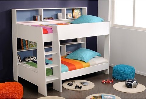 Image of Parisot Etagenbett »Tam Tam«, (2 St.), mit 2 einzelnen drehbaren Rückwänden in blau oder rosa, kein zusätzlicher Lattenrost erforderlich bei Ackermann Versand Schweiz