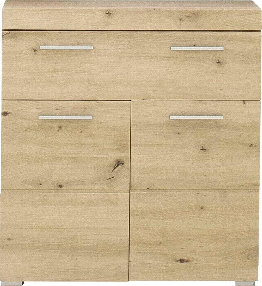 Image of trendteam Unterschrank »Amanda«, Breite 73 cm, Badezimmerschrank mit 1 grossen Schubkasten und 2 Türen, MDF-Fronten in Hochglanz- oder Holzoptik bei Ackermann Versand Schweiz