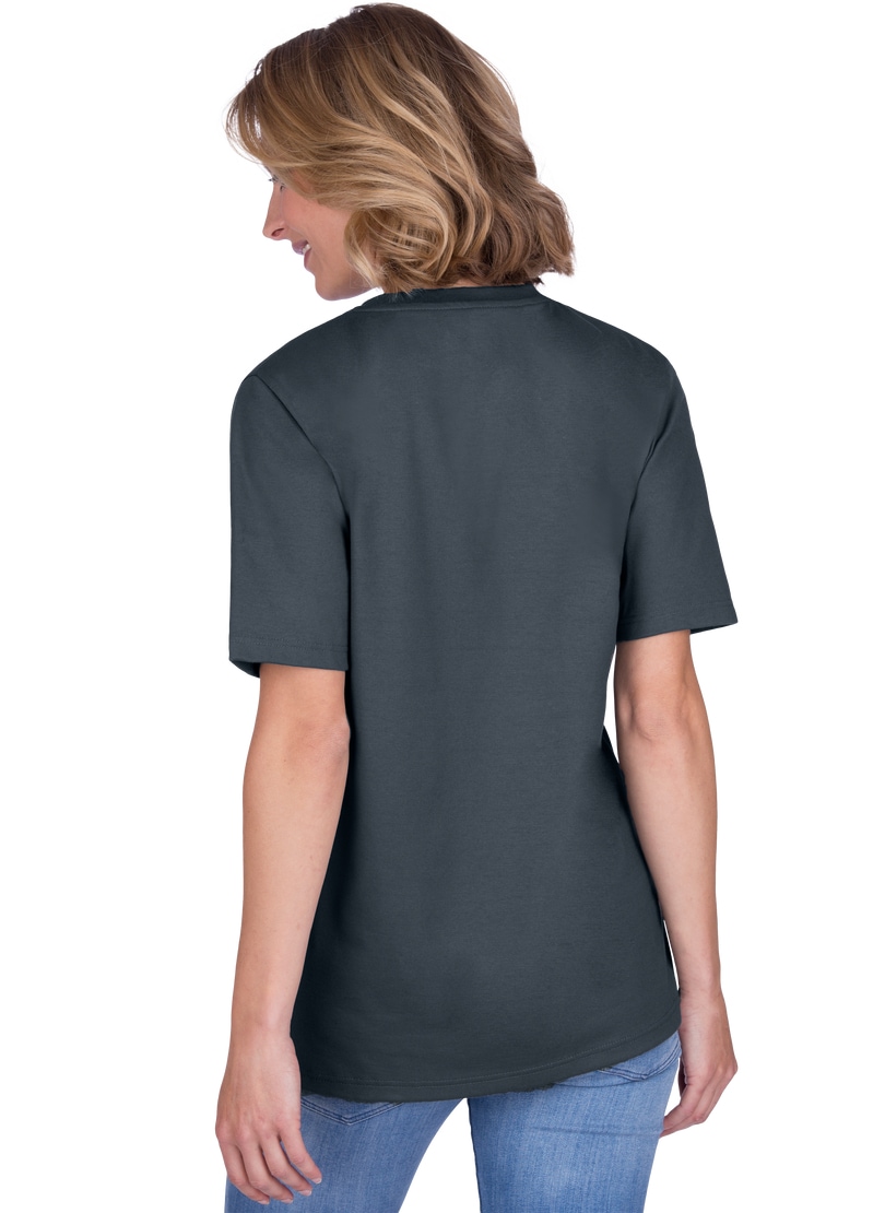 Trigema T-Shirt »TRIGEMA V-Shirt DELUXE Baumwolle«, (1 tlg.)