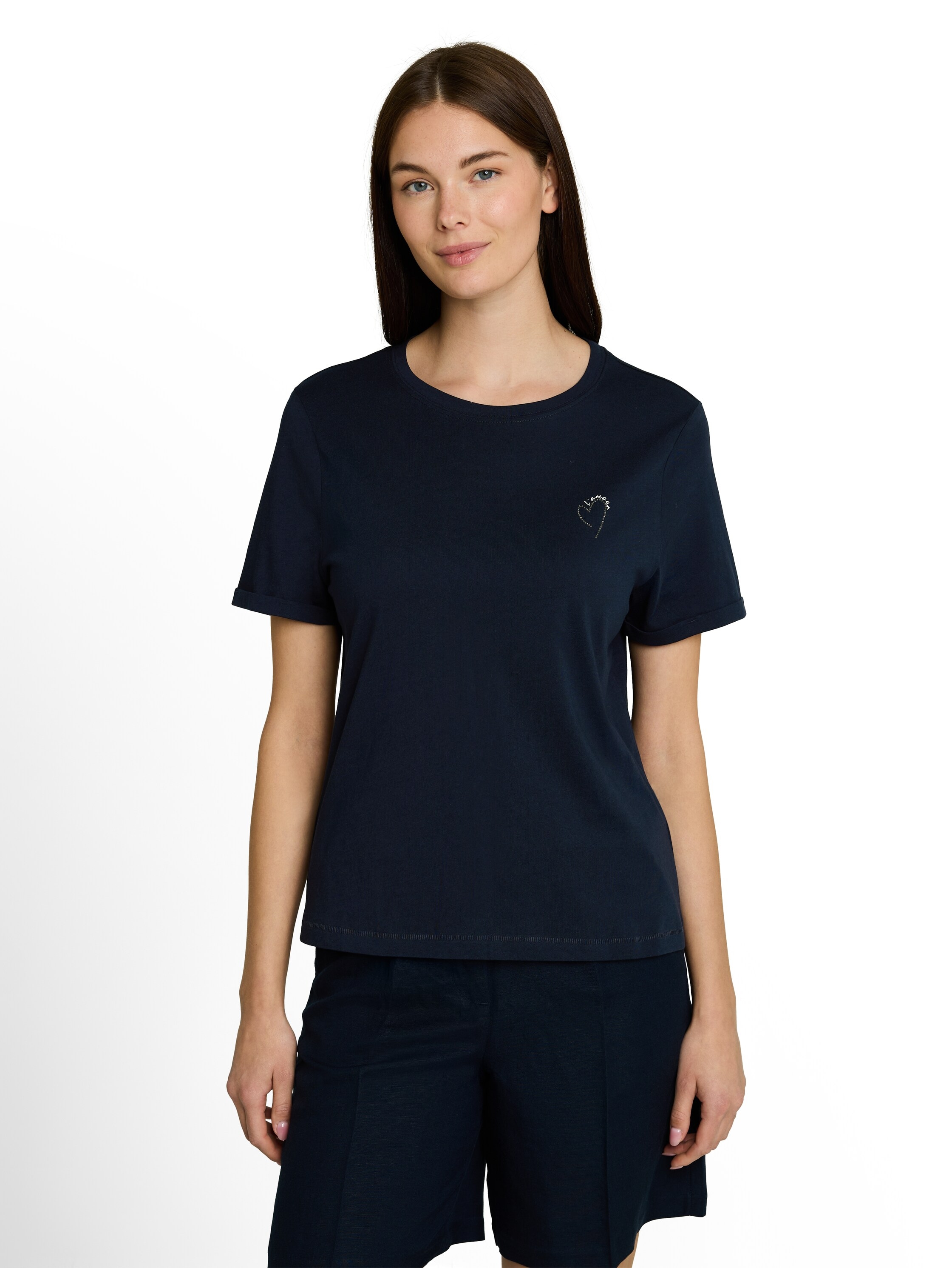 Image of TOM TAILOR Kurzarmshirt Sommershirt mit kleinem Statement-Print