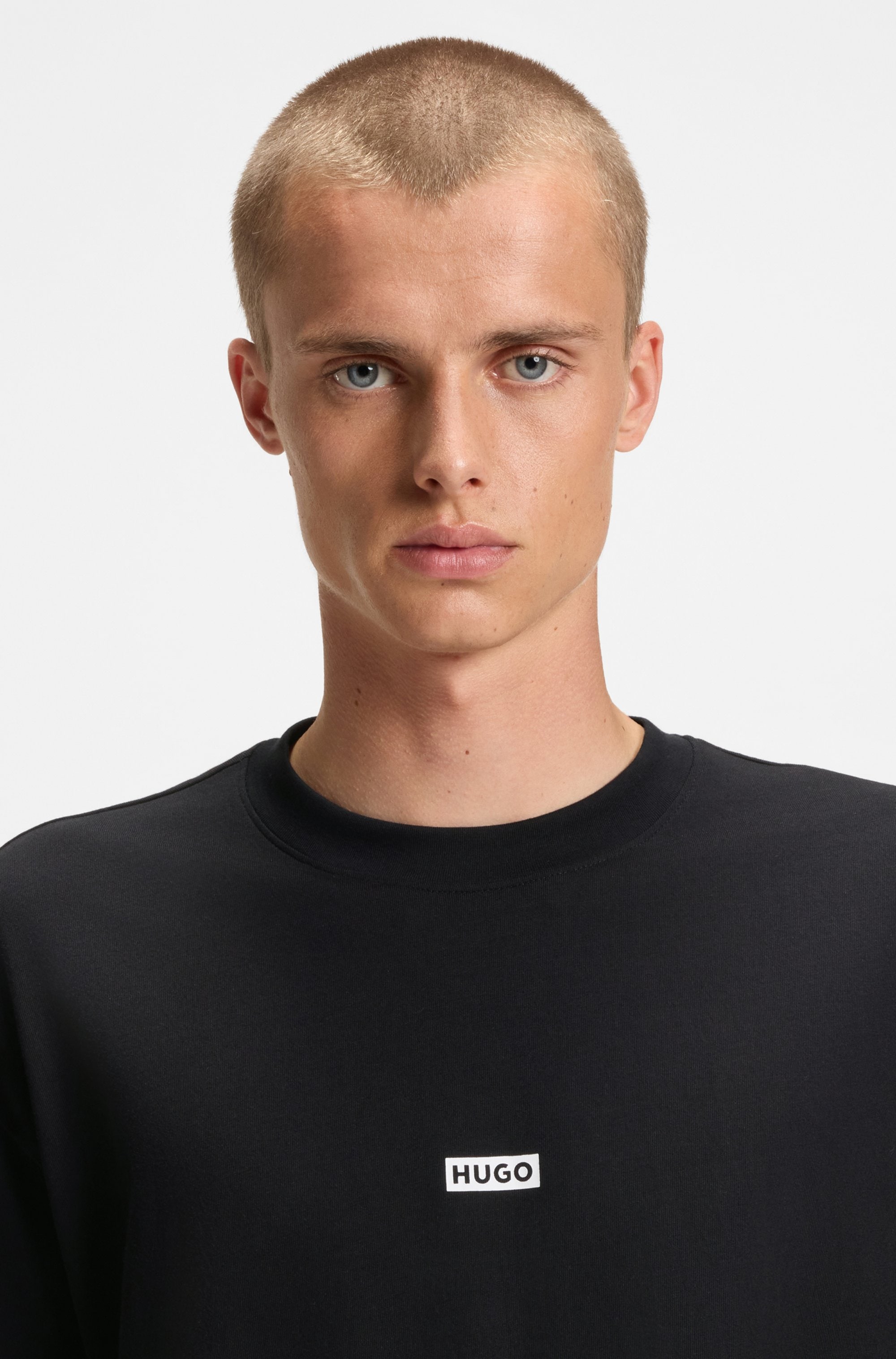 HUGO T-shirt »Nalono« mit Logodruck, Oversized Look mit Backprint