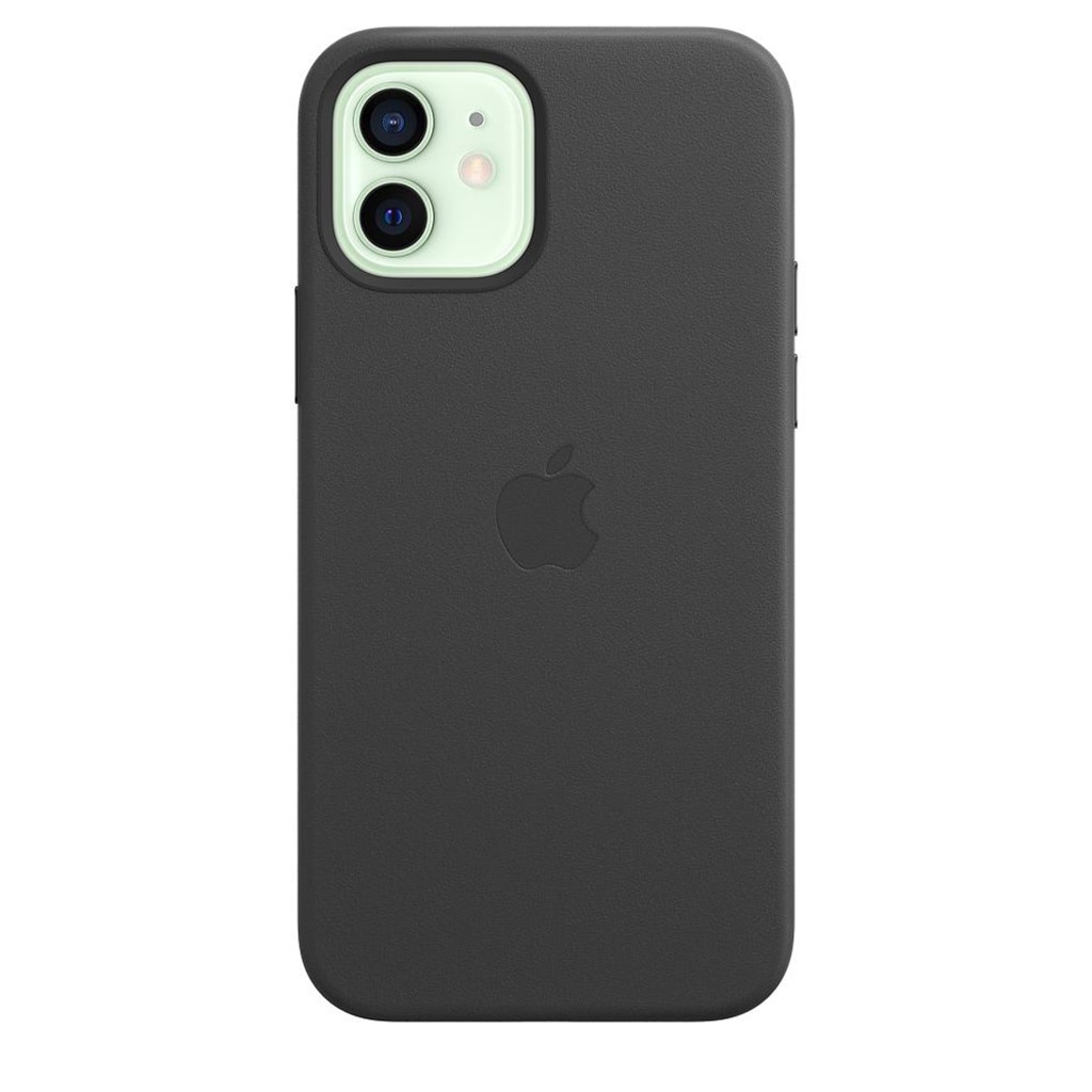 Apple Smartphone-Hülle »Apple iPhone 12/12 Pro Leder Case Mag Black«, iPhone 12-iPhone 12 Pro, 15,5 cm (6,1 Zoll), MHKG3ZM/A