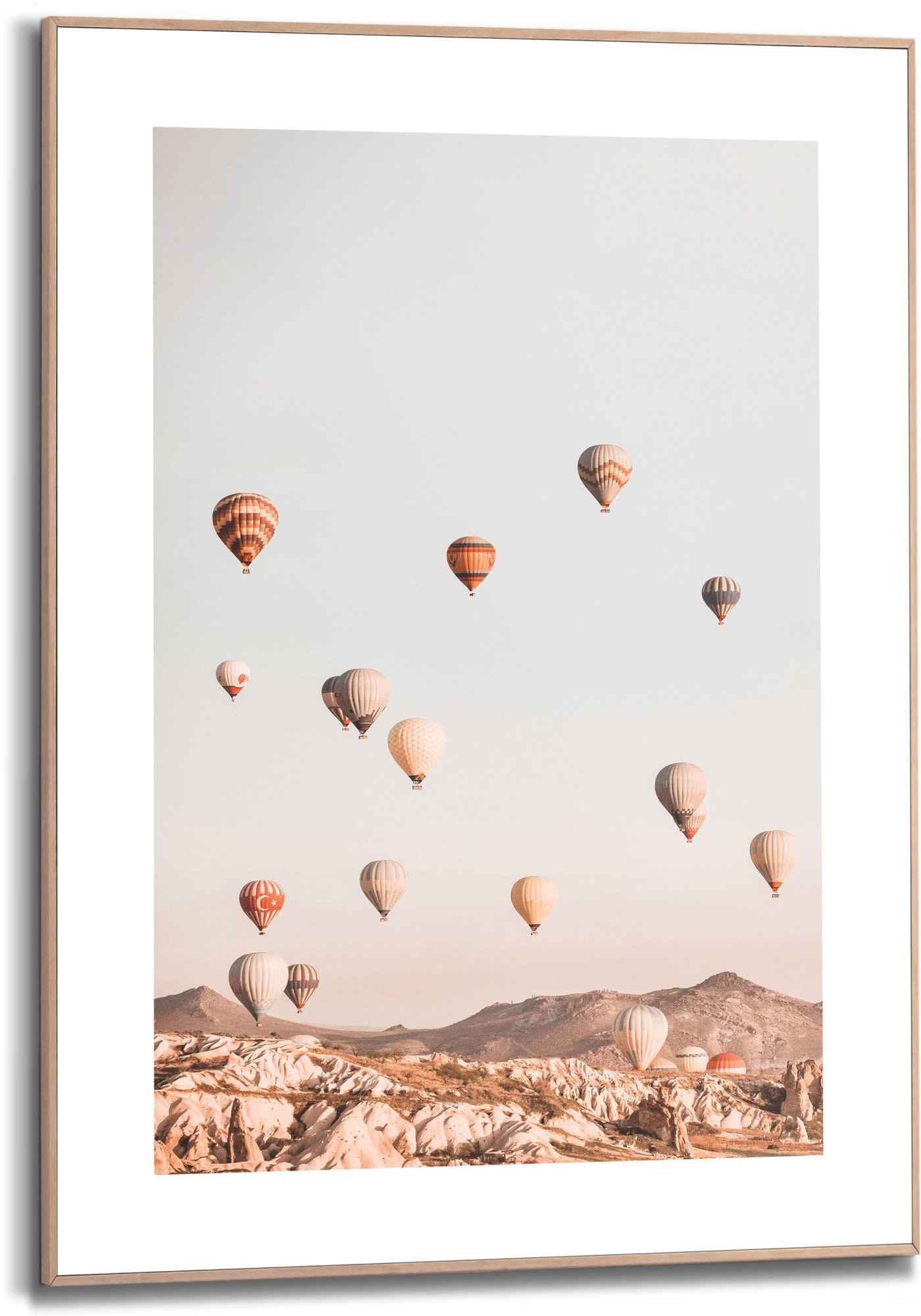 Image of Reinders Bild "Gerahmtes Bild Heissluftballon Ballonfahrt - Kappadokien - Freiheit" Heissluftballon 1 Stk. tlg.