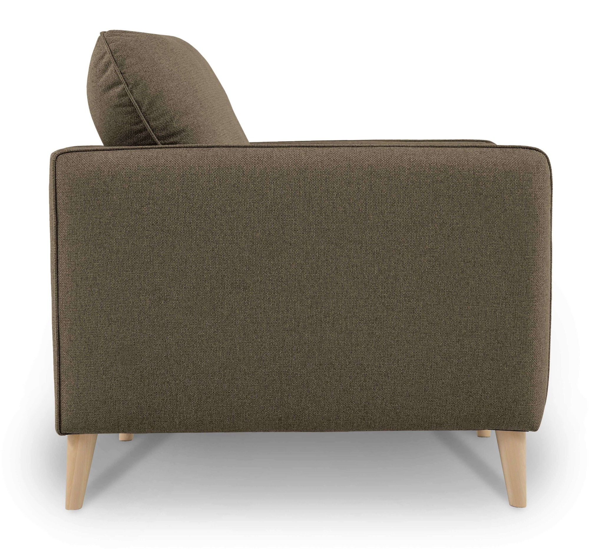 Home affaire 2-Sitzer »MARSEILLE Kompaktsofa 170 cm, Cord, Flachgewebe, Struktur, Webstoff«, Massivholzbeine Eiche, Landhausstil, Wellenunterfederung