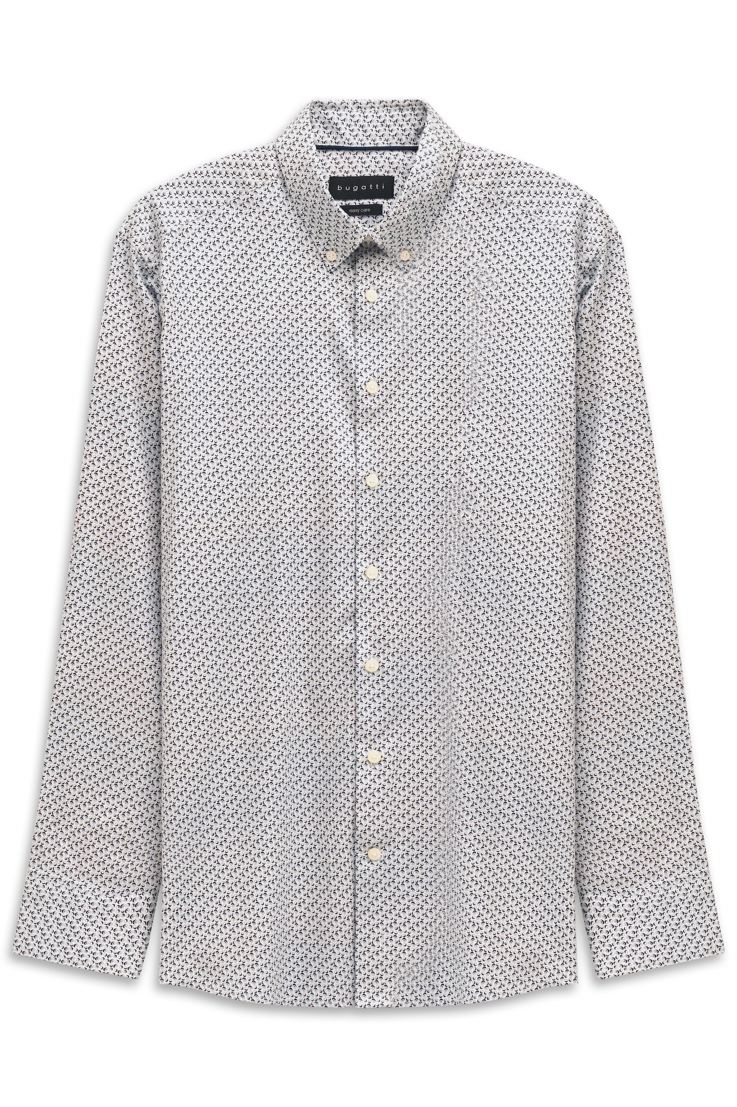 bugatti Langarmhemd »Easy Care« mit kleinem Print