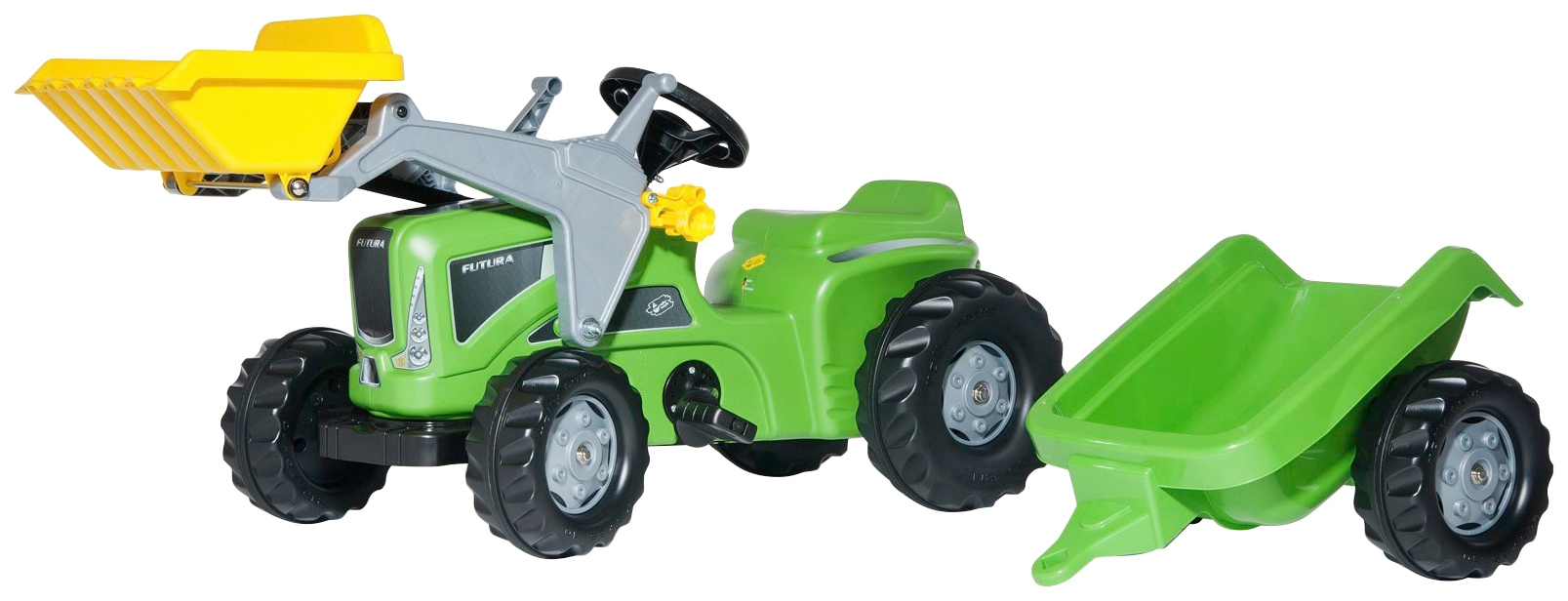 rolly toys® Tretfahrzeug »rollyKid, Futura« Traktor mit Trailer und Lader
