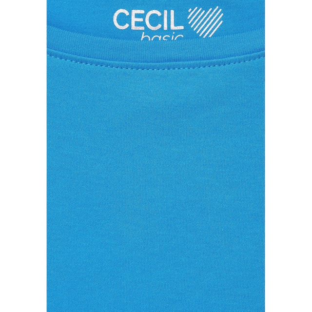 ♕ Cecil 3/4-Arm-Shirt »Basic Shirt in Unifarbe«, in Unifarbe  versandkostenfrei kaufen